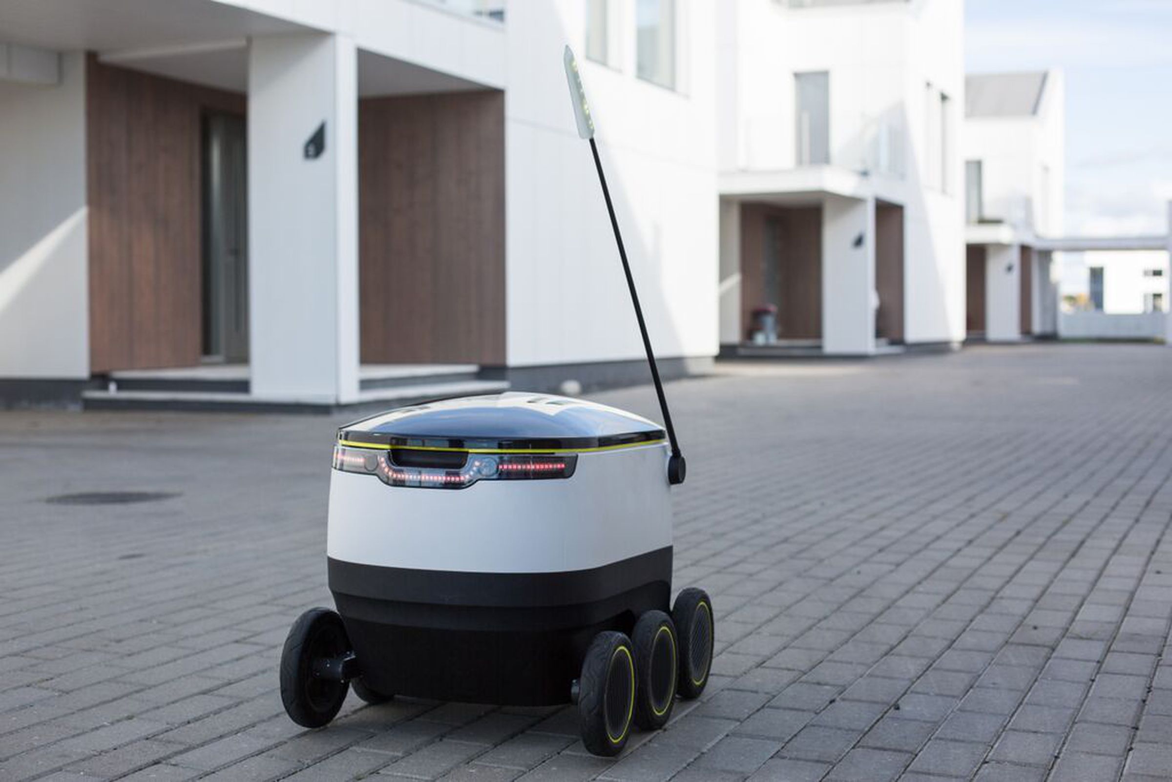 Starship Technologies' six-wheeled delivery robot