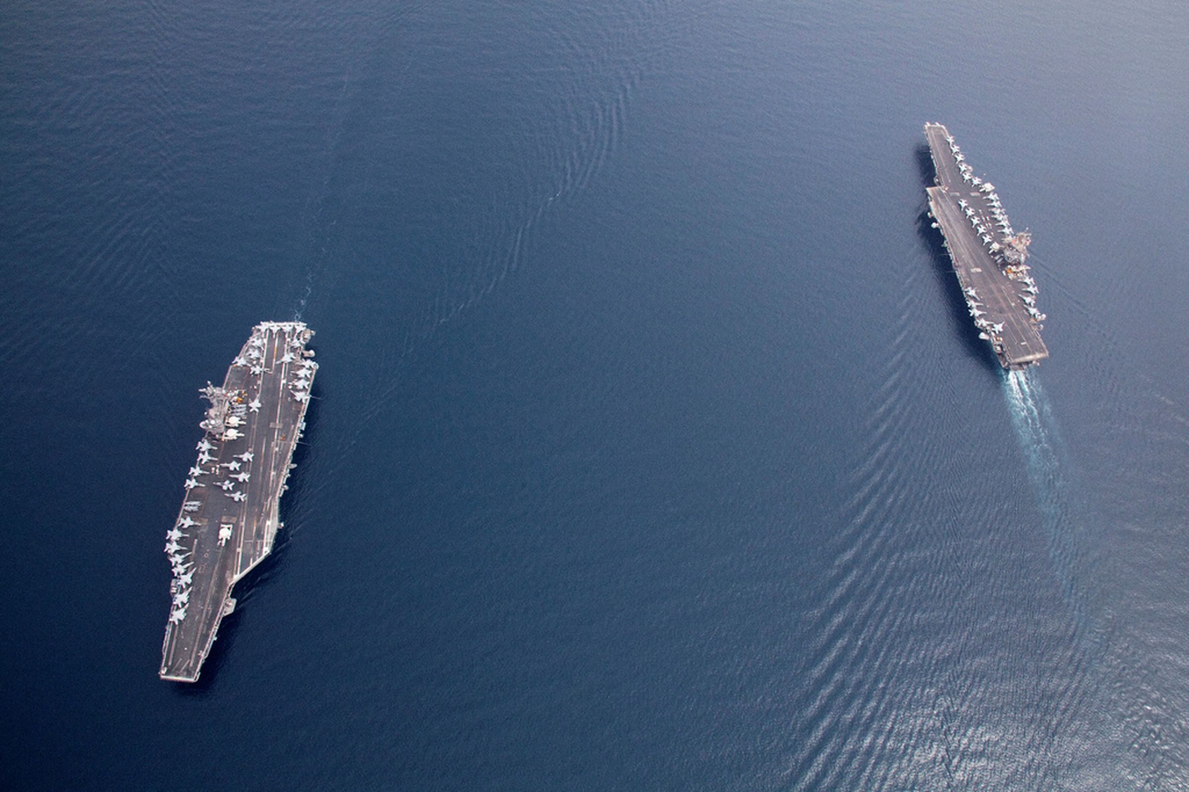 Aircraft carriers (US Navy/Flickr)