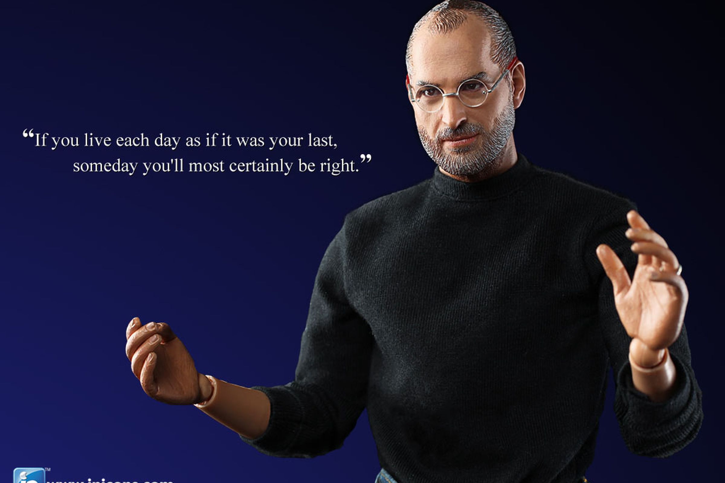 Steve Jobs in icons action figure
