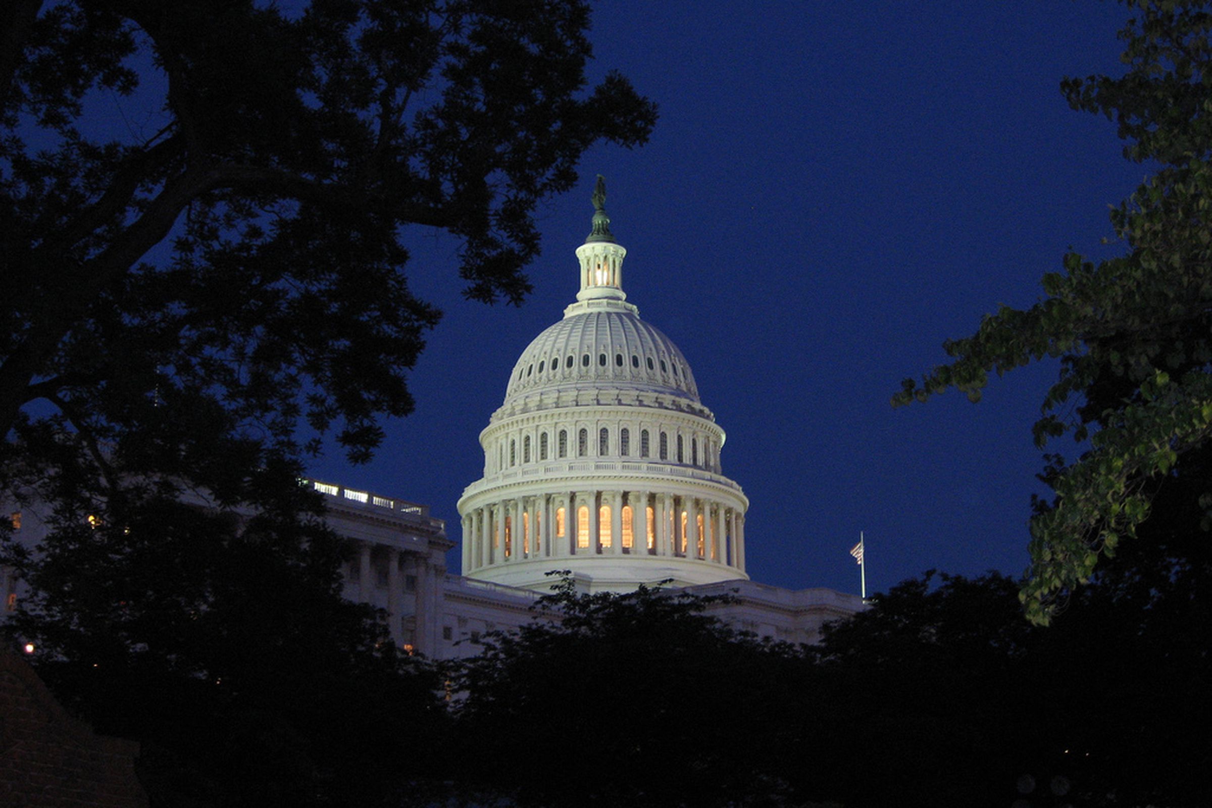 Capitol at Night [by Robero Ceballos via Flickr]