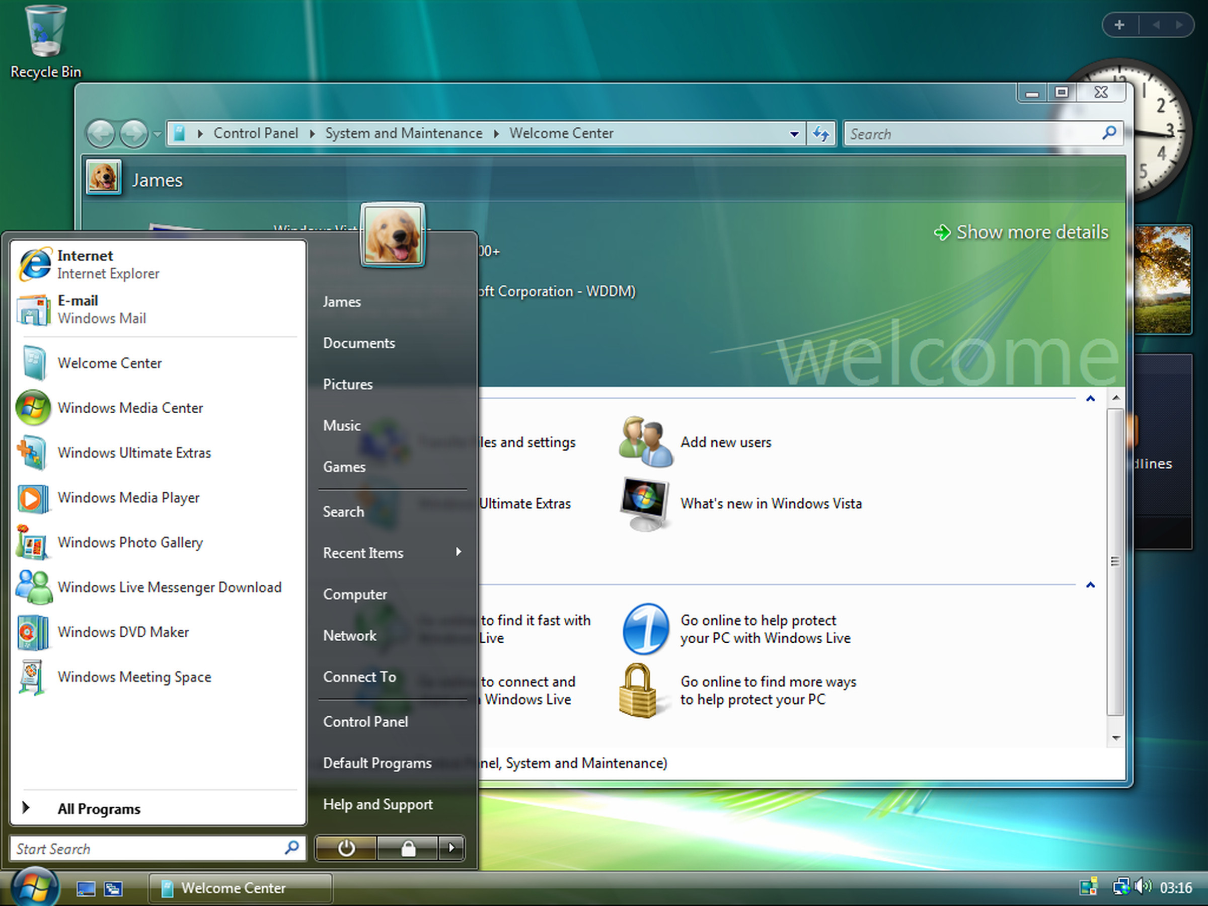 Windows Vista's Aero theme.