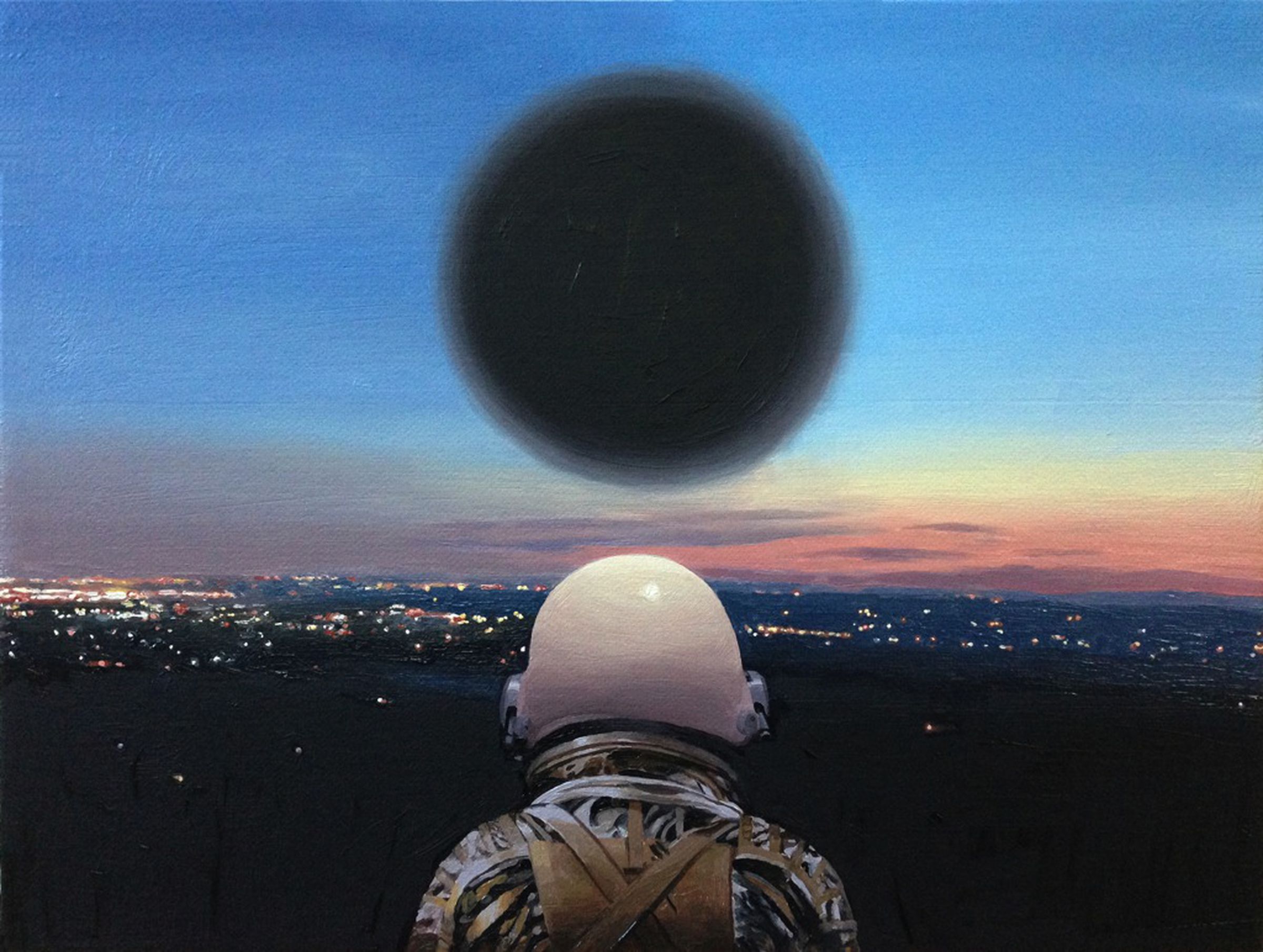 Astronaut paintings by Scott Listfield
