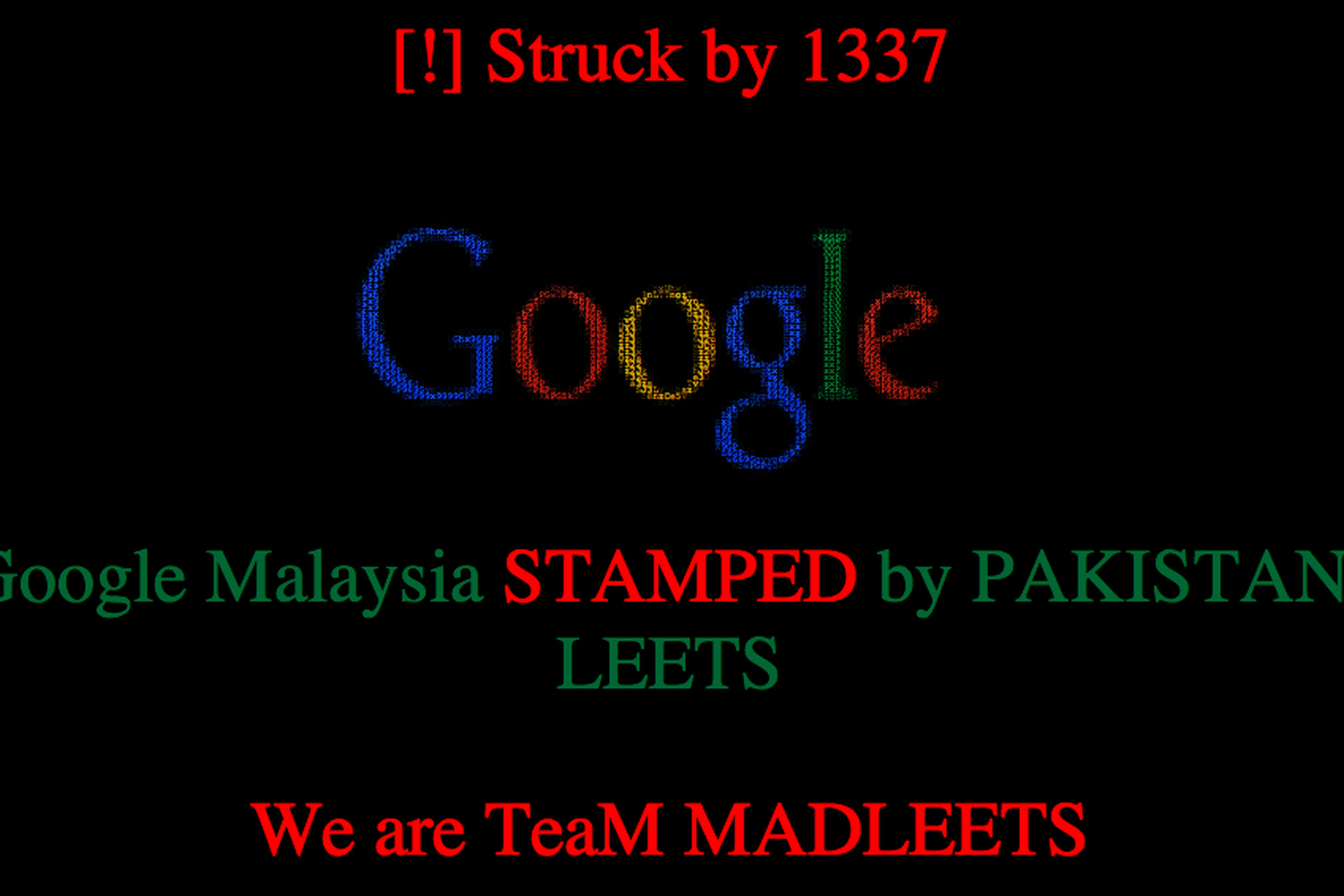 google malaysia hack