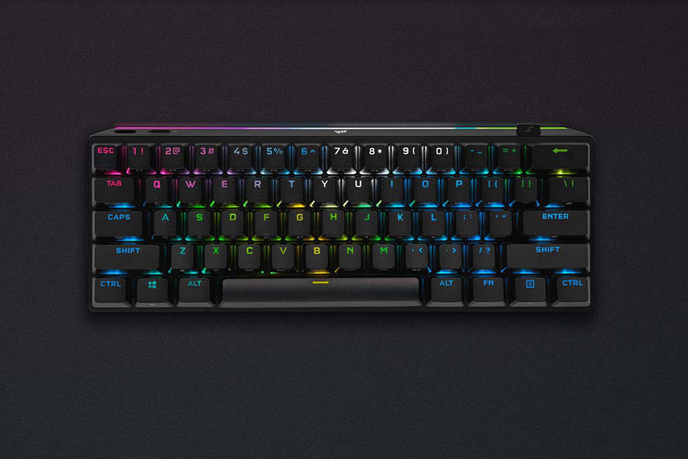 It’s RGB backlit, obviously.