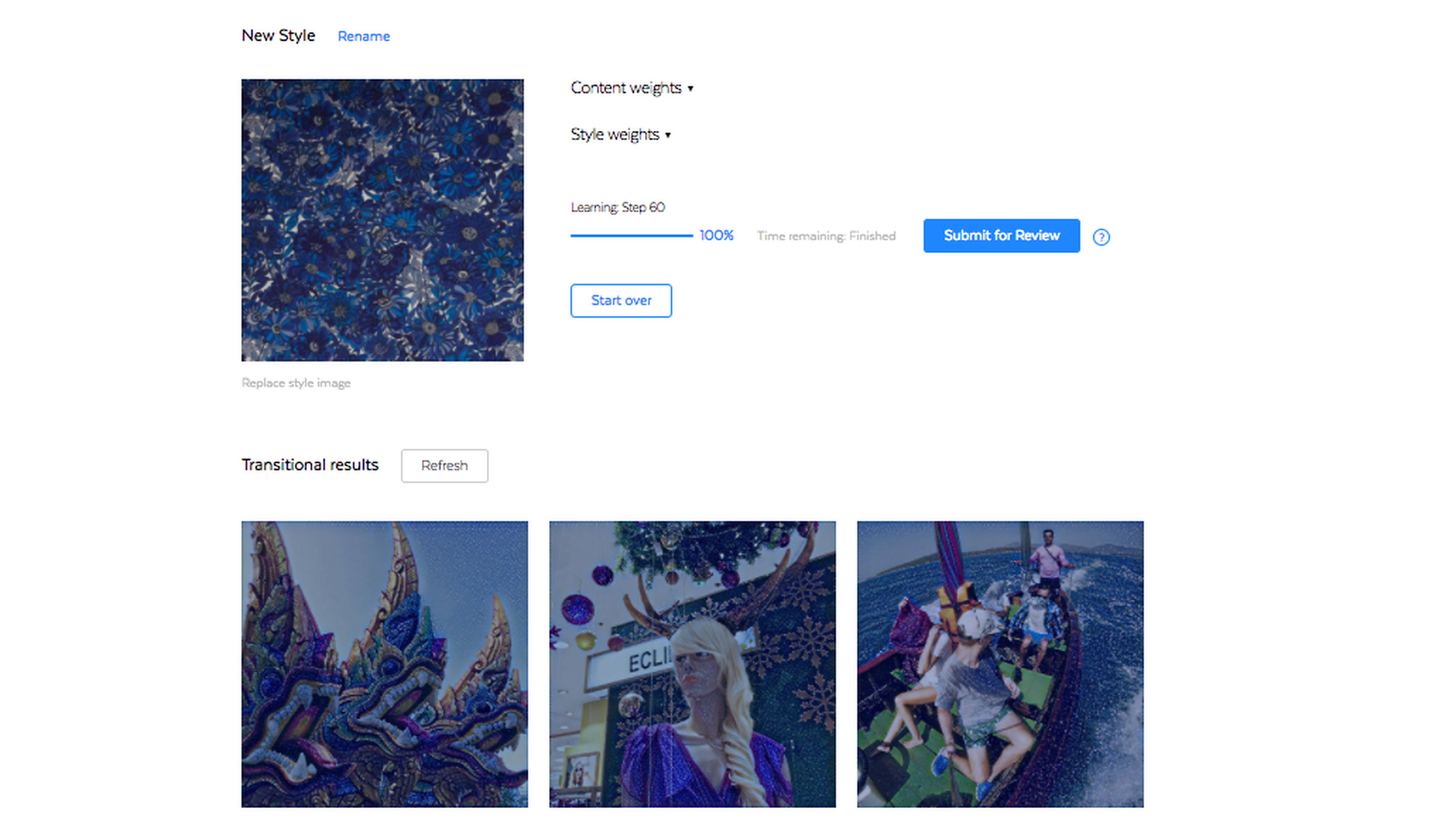 Prisma’s new prototype web app lets you create your own filters based on images you upload. 