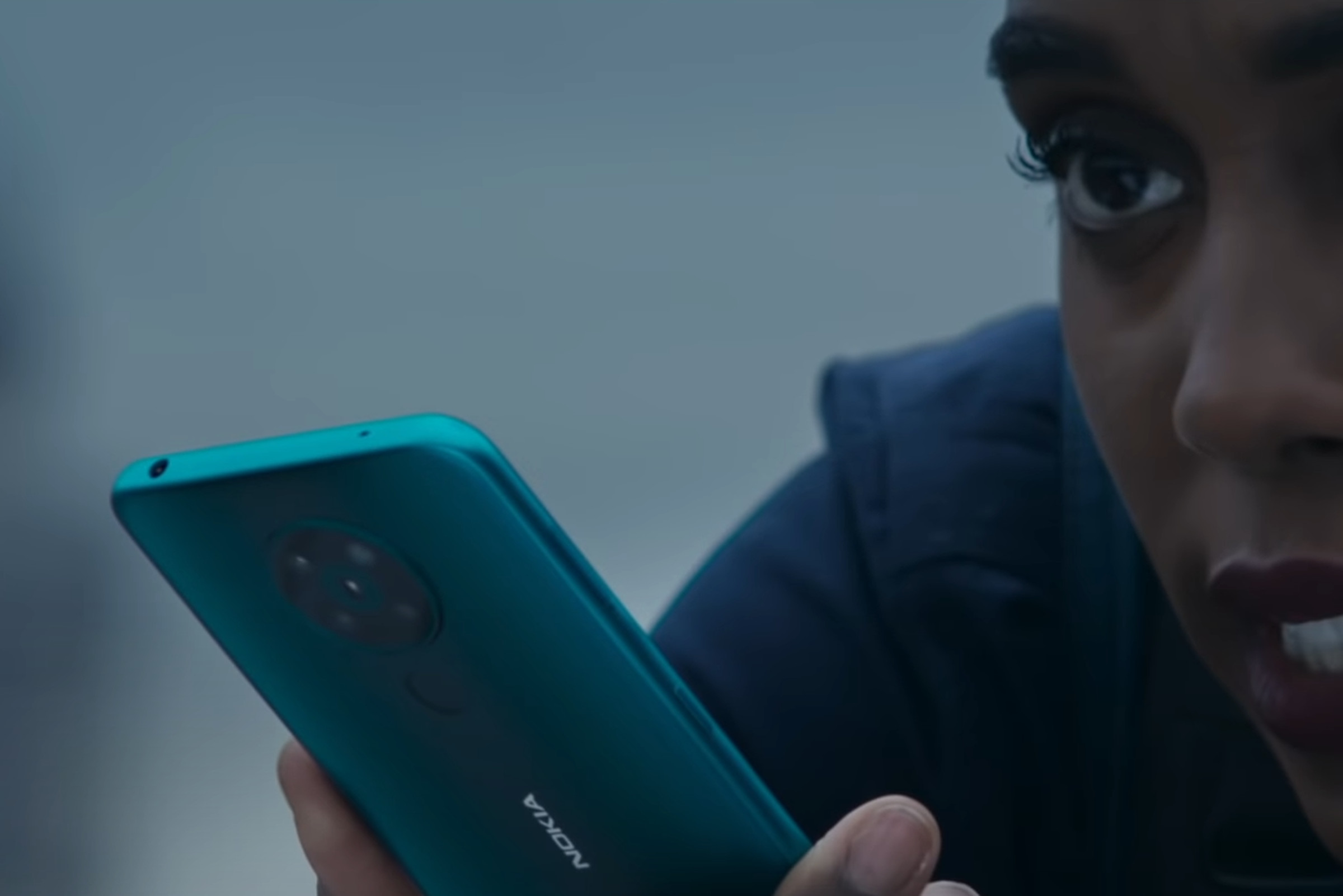 An ad released in March 2020 appears to show a Nokia 5.3 with a rear-mounted fingerprint sensor.