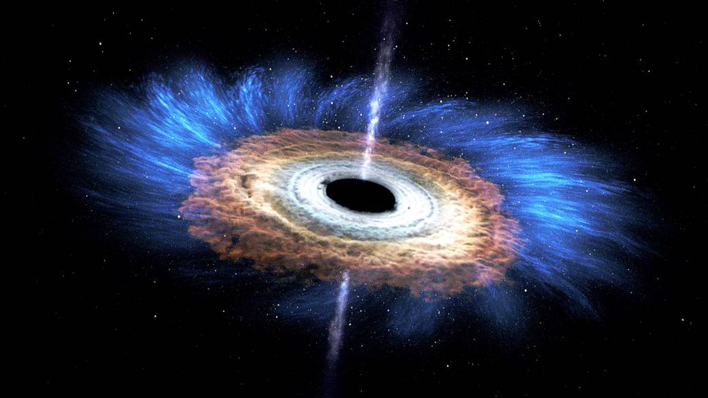 A different interpretation of a star being torn apart by a black hole.