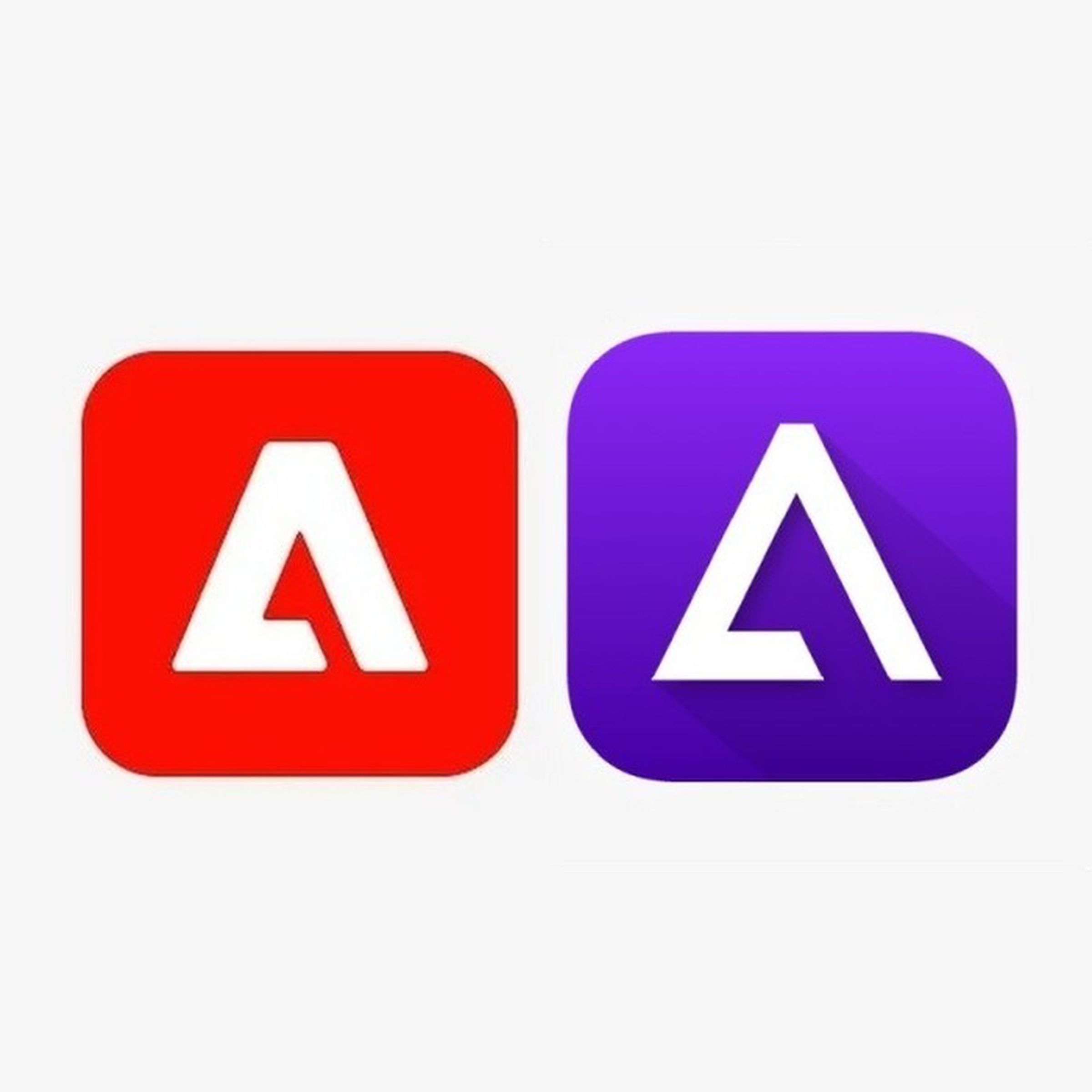 There’s no denying the similarities to Adobe’s Experience Cloud logo (left), but Adobe typically uses a negative space logo that’s harder to mistake.