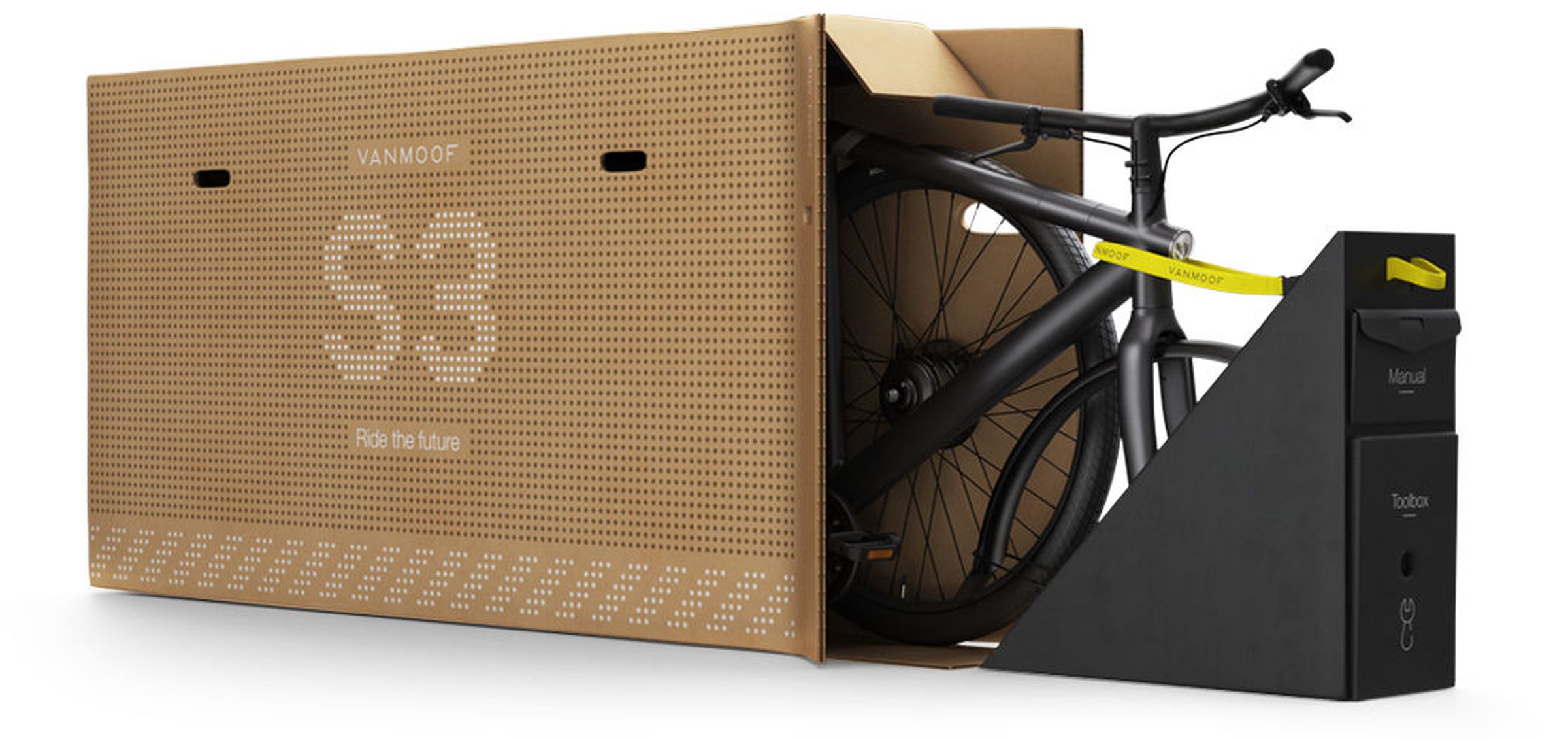 VanMoof’s more eco-friendly boxes are cheaper to ship, but offer less protection than the old TV boxes.
