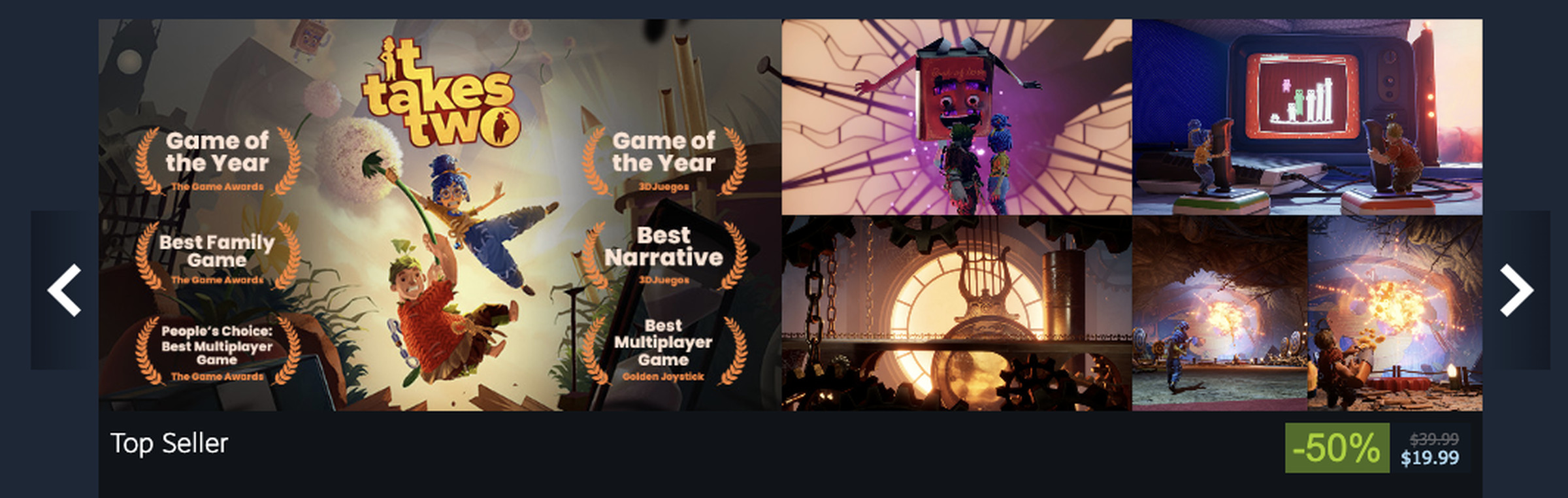 These awards will need to be removed from the It Takes Two image.