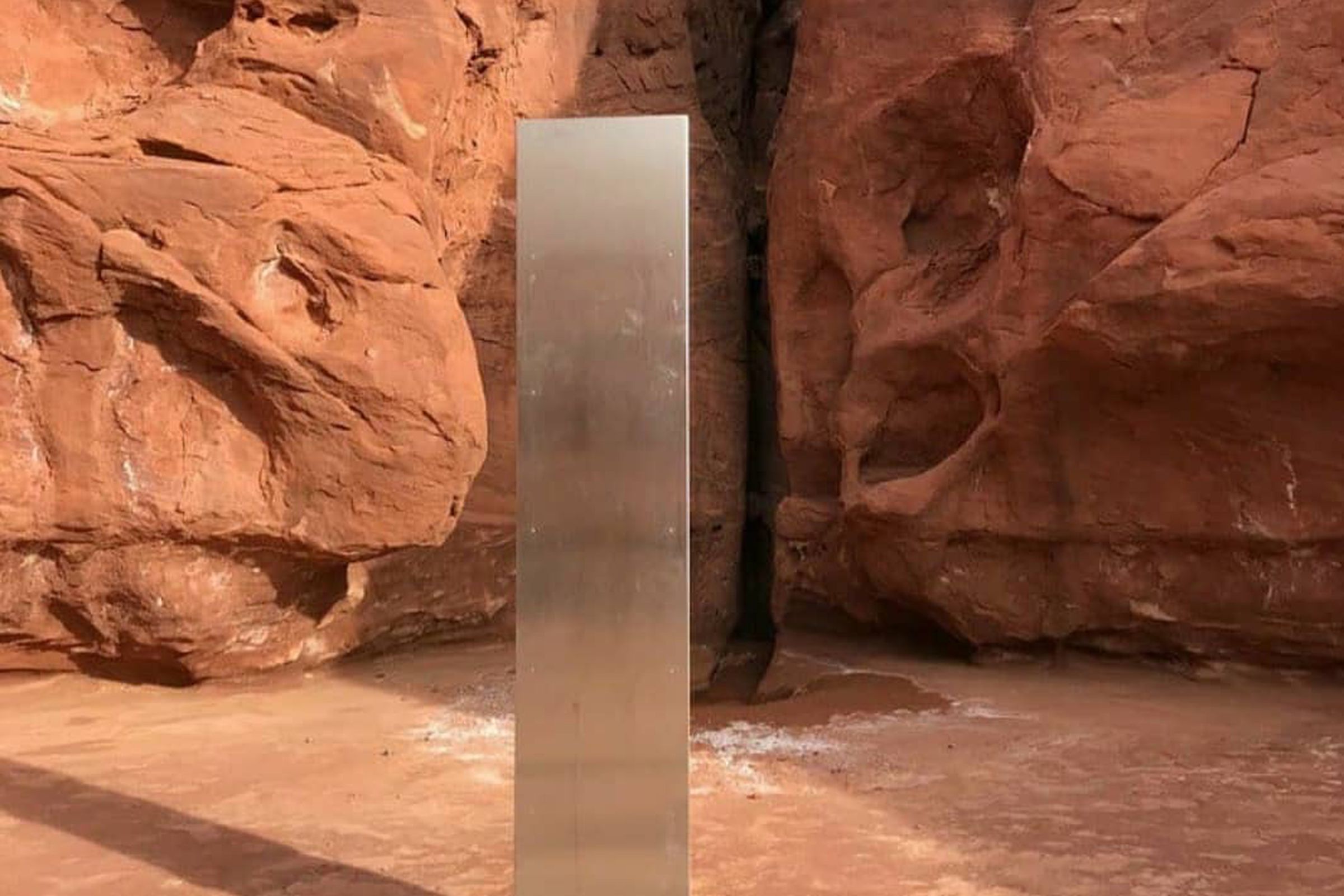A mysterious monolith appeared, then disappeared, in rural Utah