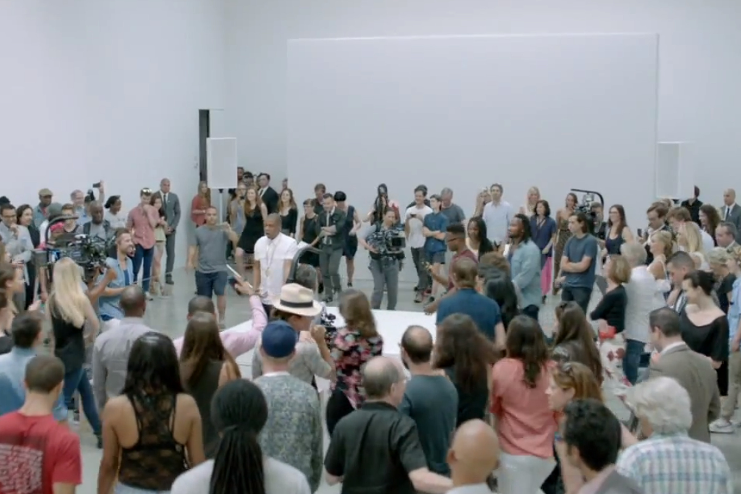 Jay Z performing Picasso Baby at Pace Gallery