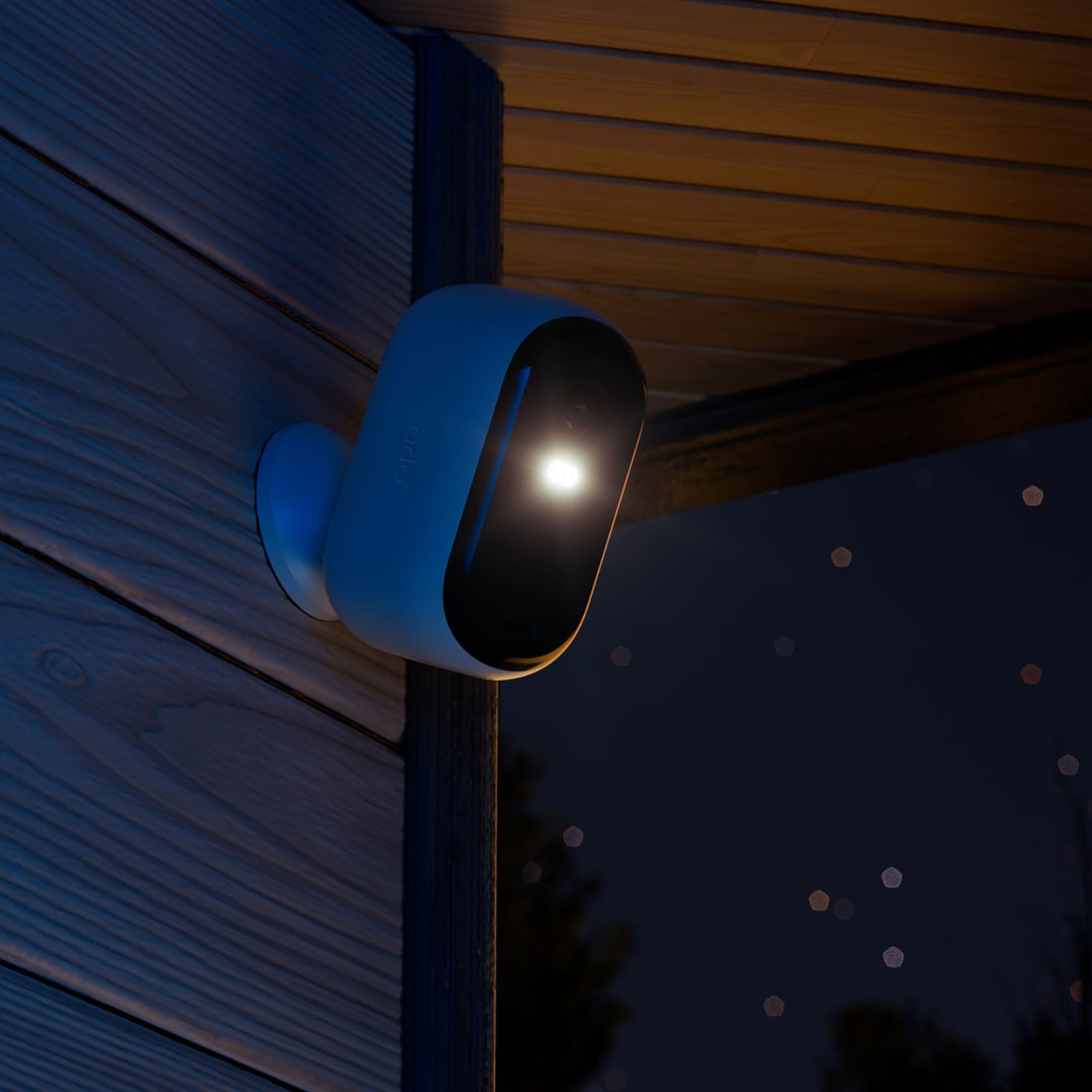 The Arlo Essential second-gen outdoor camera is available in 2K or HD, has a 130-degree field of view, and an integrated Spotlight and siren.