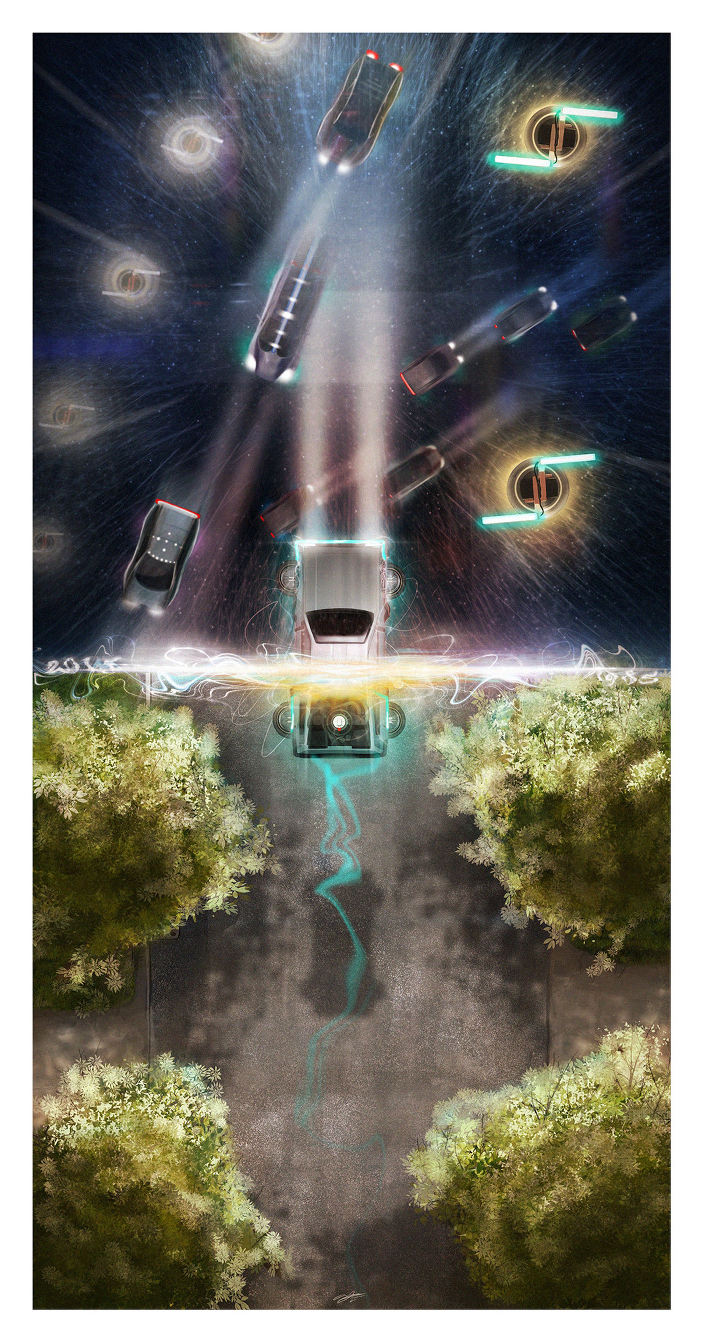 These Back to the Future posters show time travel in an instant