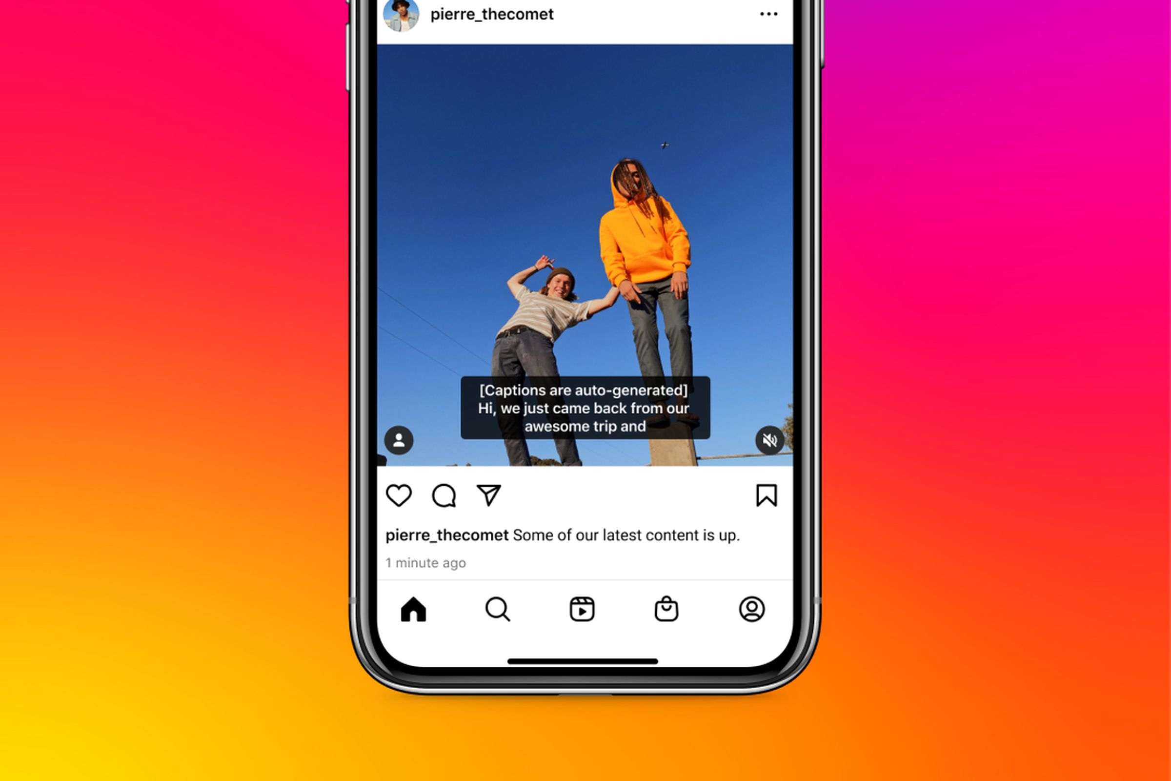 Instagram has added auto-generated captions to videos.
