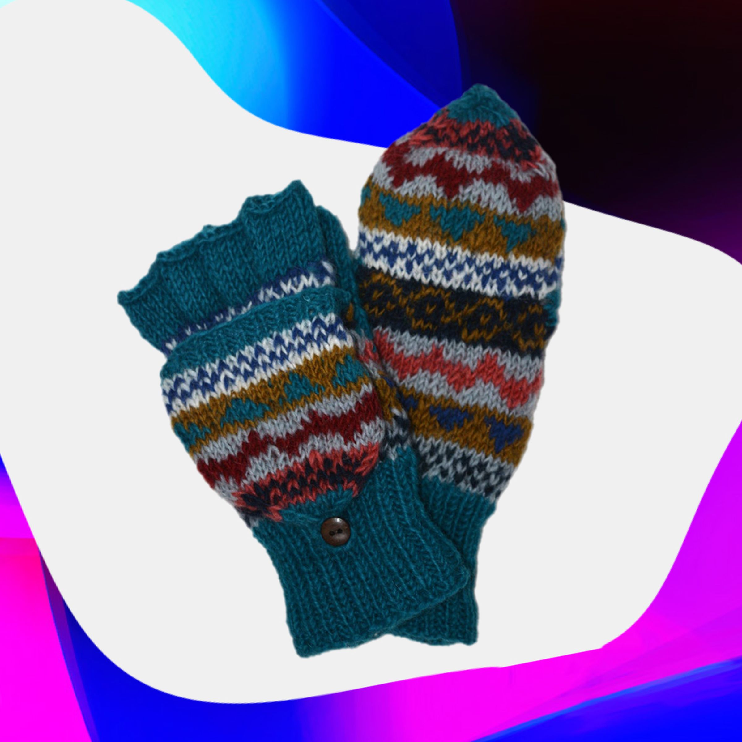 Hand-Knit Convertible Mittens