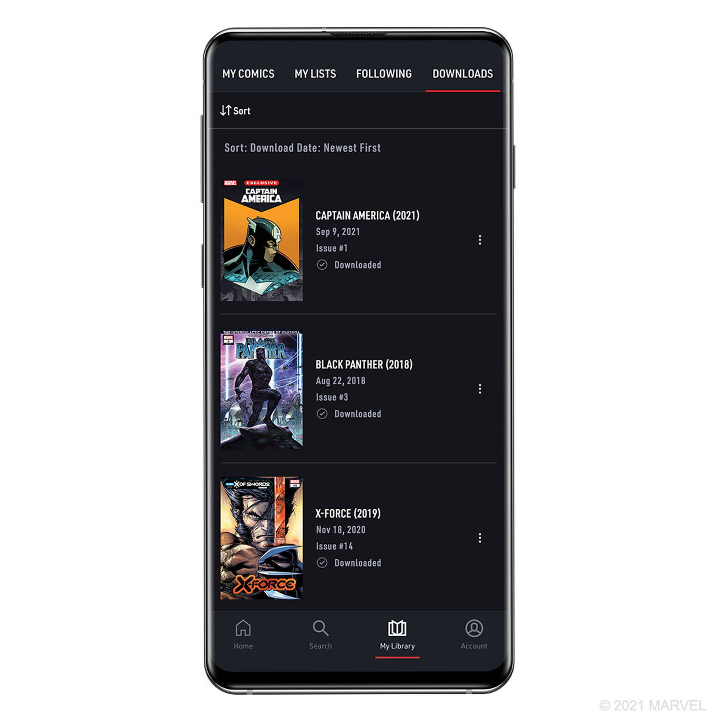 Marvel Unlimited now allows for unlimited downloads.