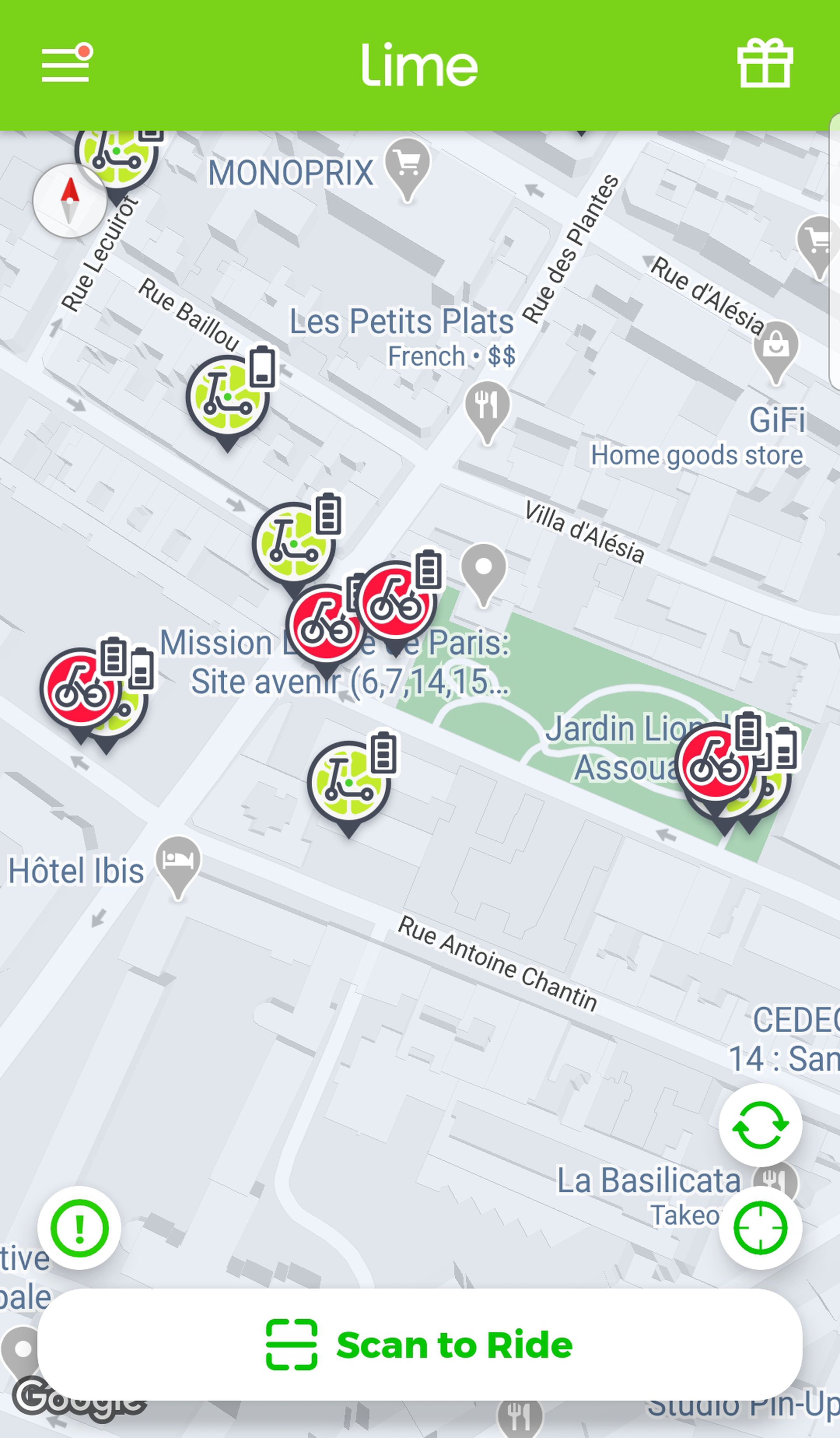 Jump e-bikes will appear in the Lime app in red.