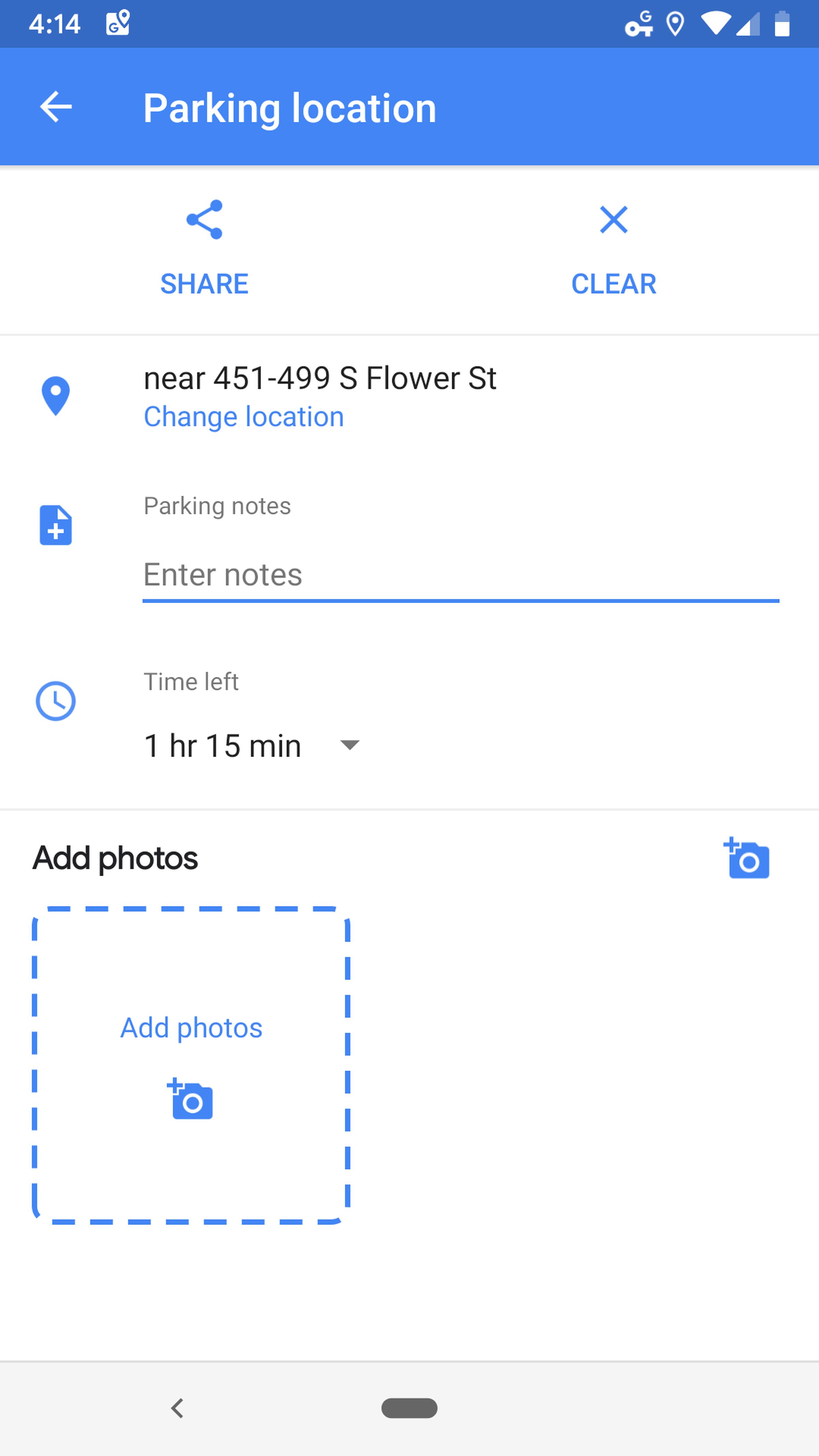 Google Maps Parking