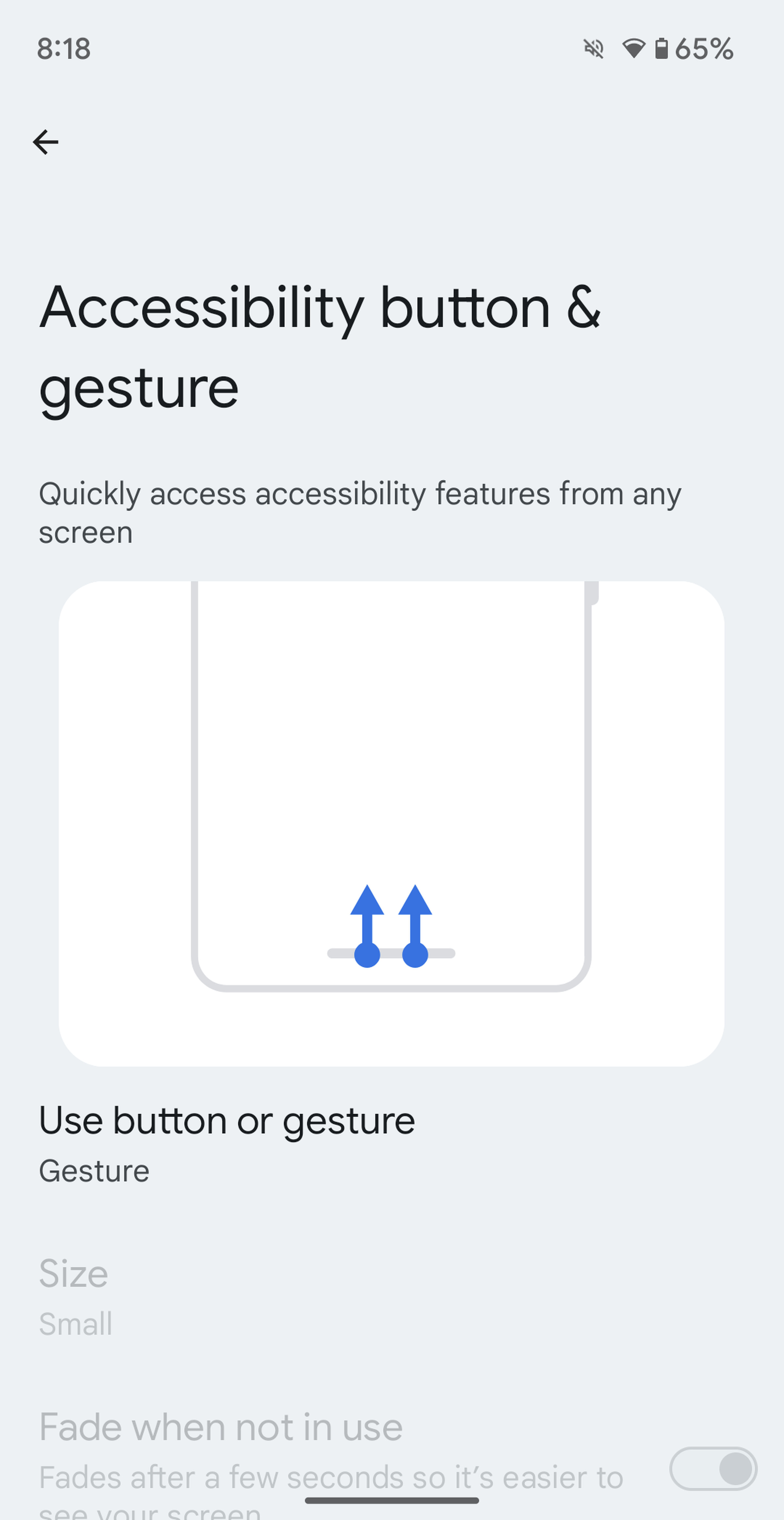 <em>You can also opt to launch it via a gesture, which removes the need for the virtual button.</em>