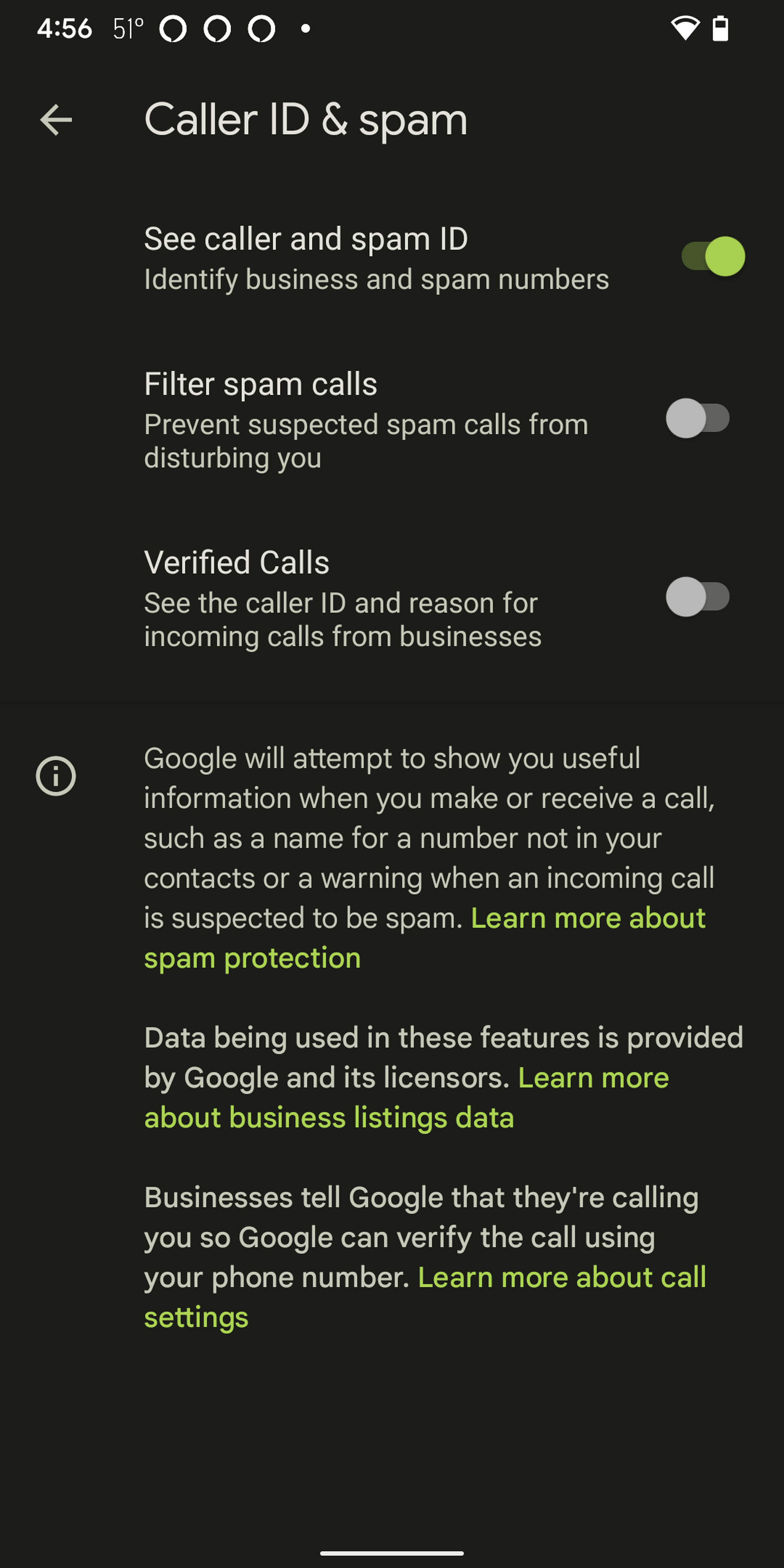 You can choose to filter suspected spam calls so you won’t have to deal with them.