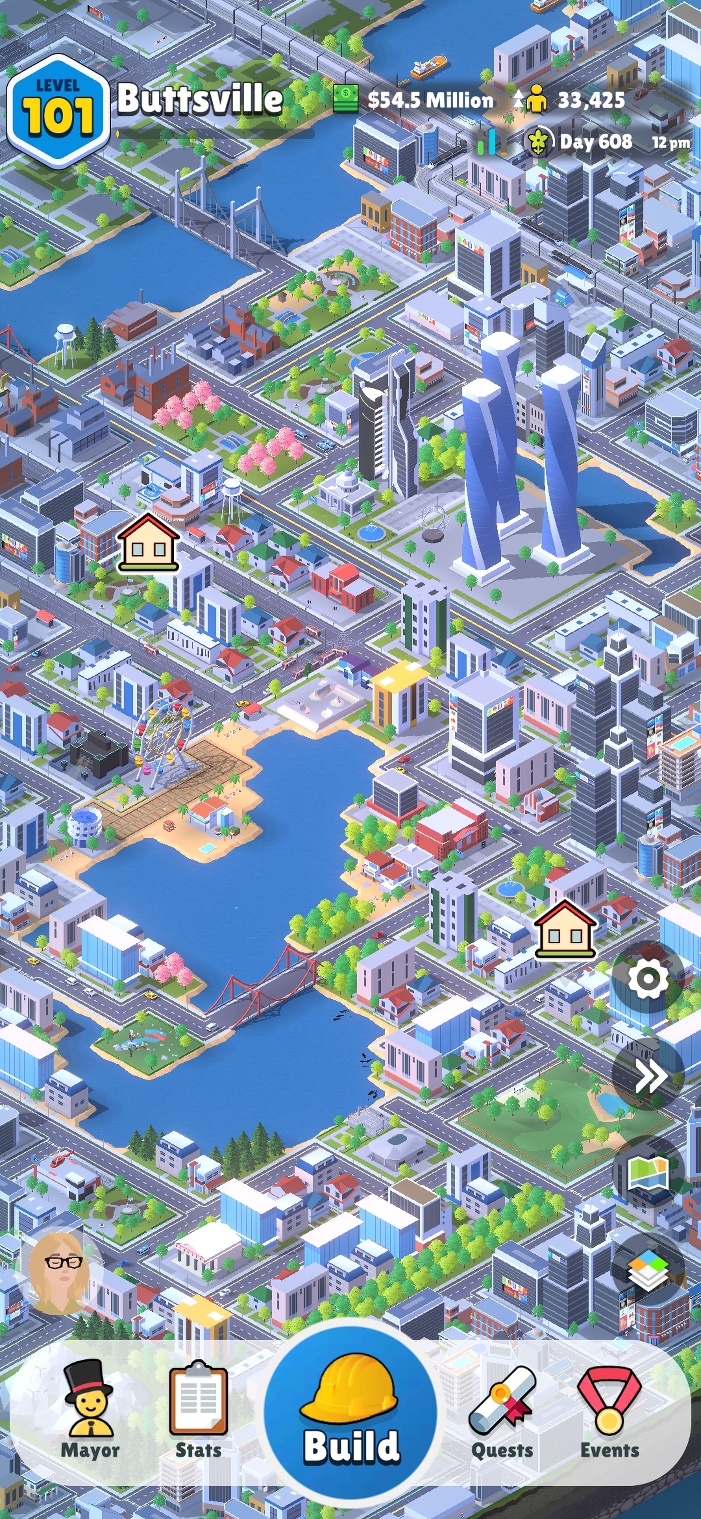 Screenshot of Pocket City 2 game.