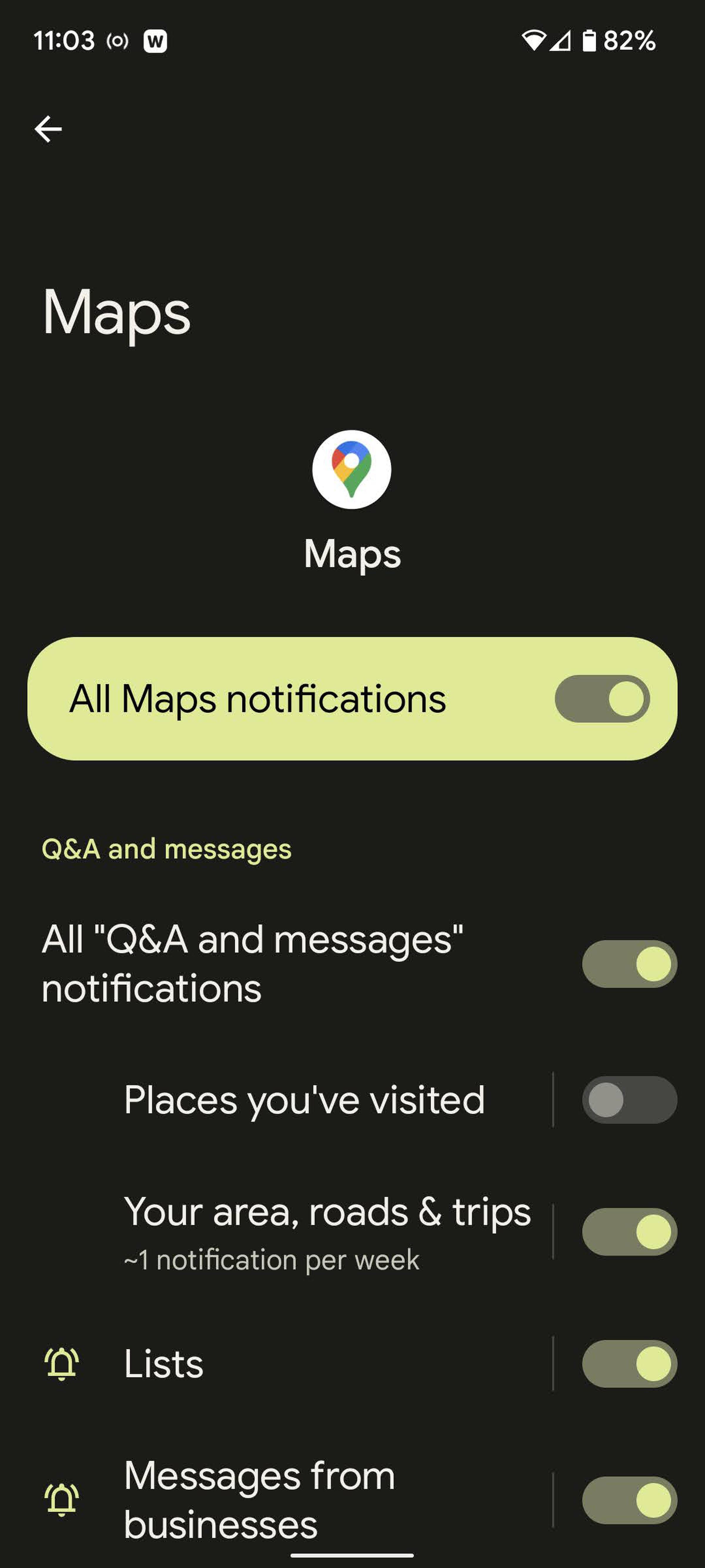 You can fine-tune the notifications for each app.