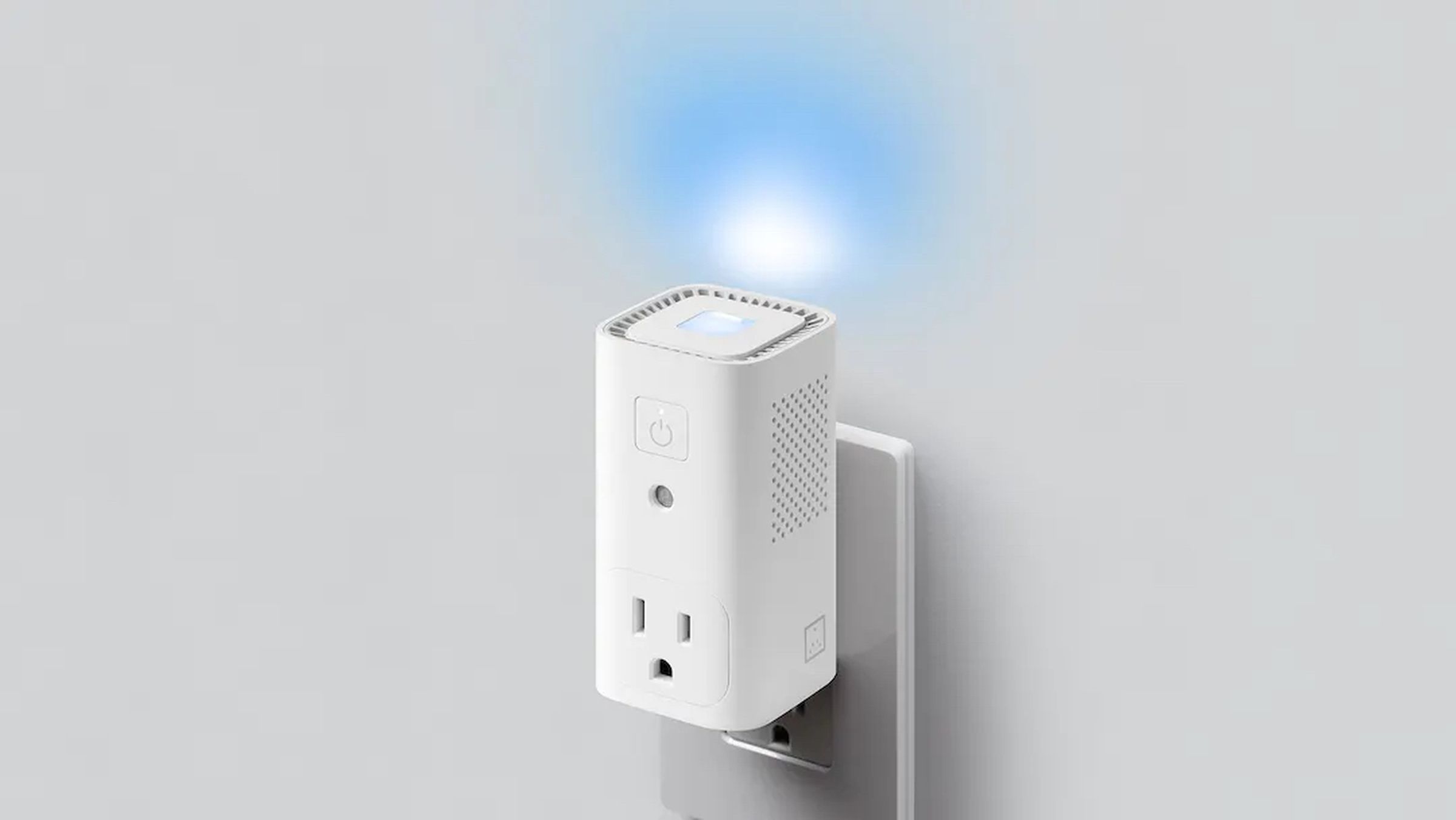 The Glow-C was a smart plug with an air quality monitor built-in. It could activate a fan or air purifier plugged into it if it sensed a drop in air quality.