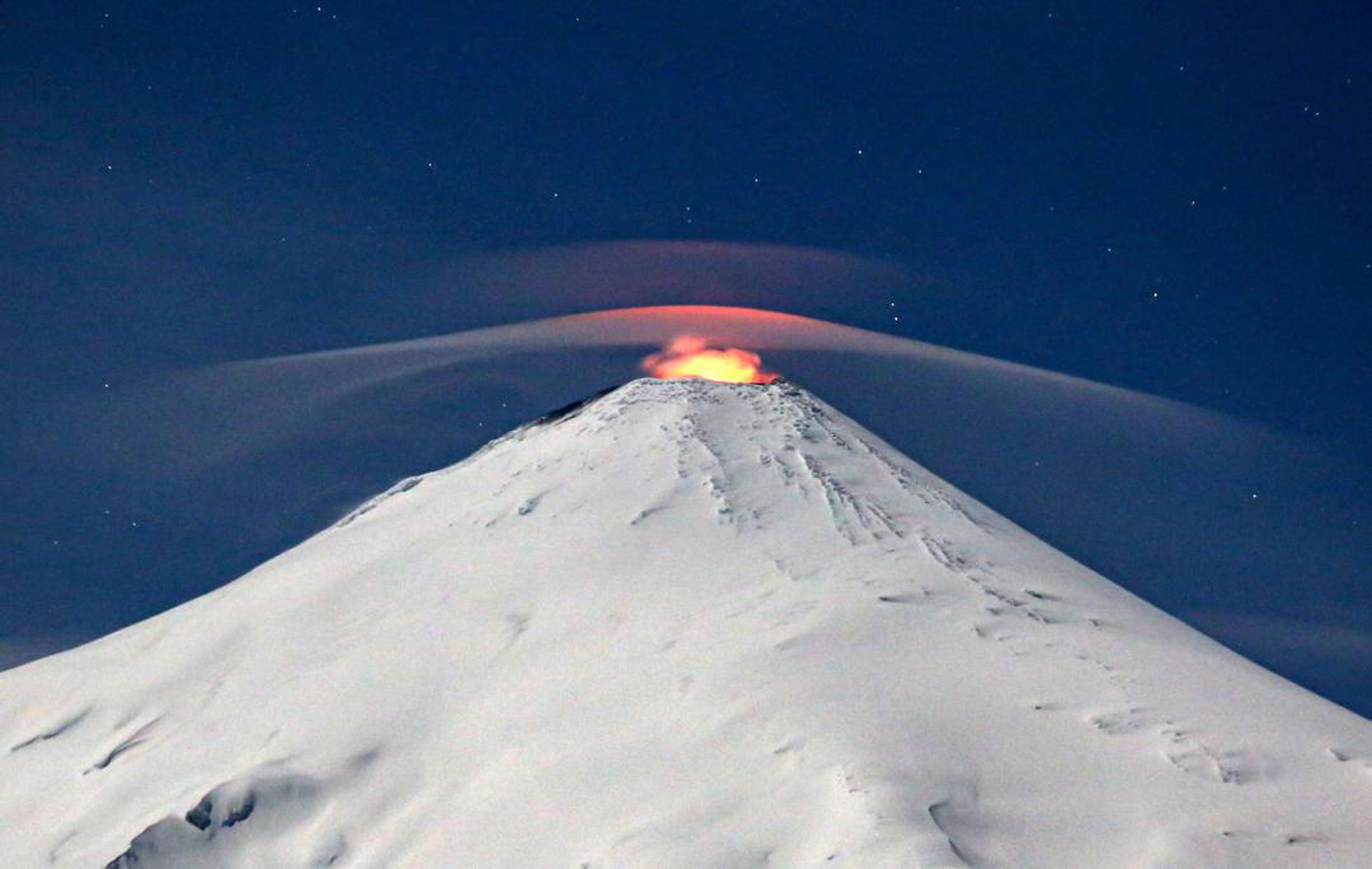 Villarrica volcano on September 27th 2023.