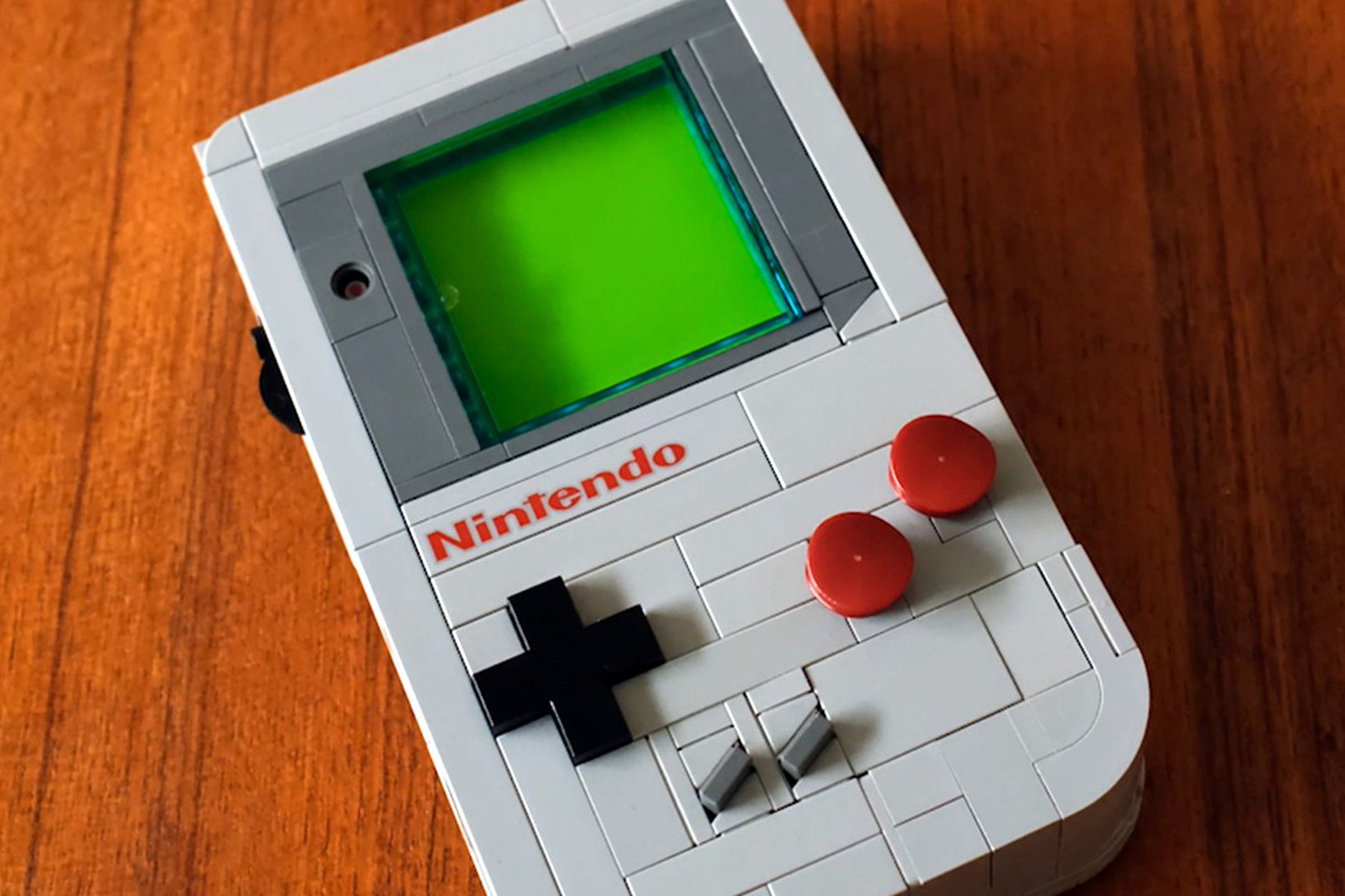 Nintendo Game Boy, Lego edition — not authorized by Lego or Nintendo.