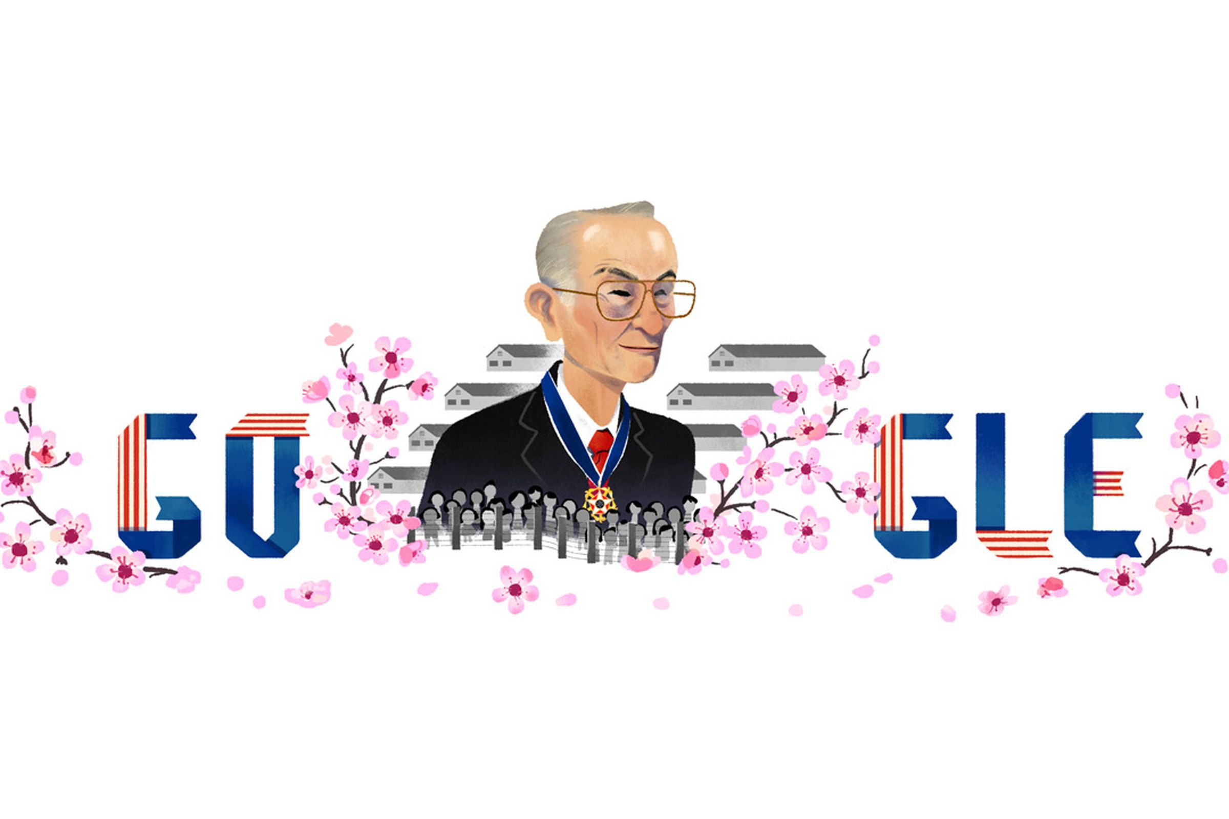 Google Doodle depicting Fred Korematsu