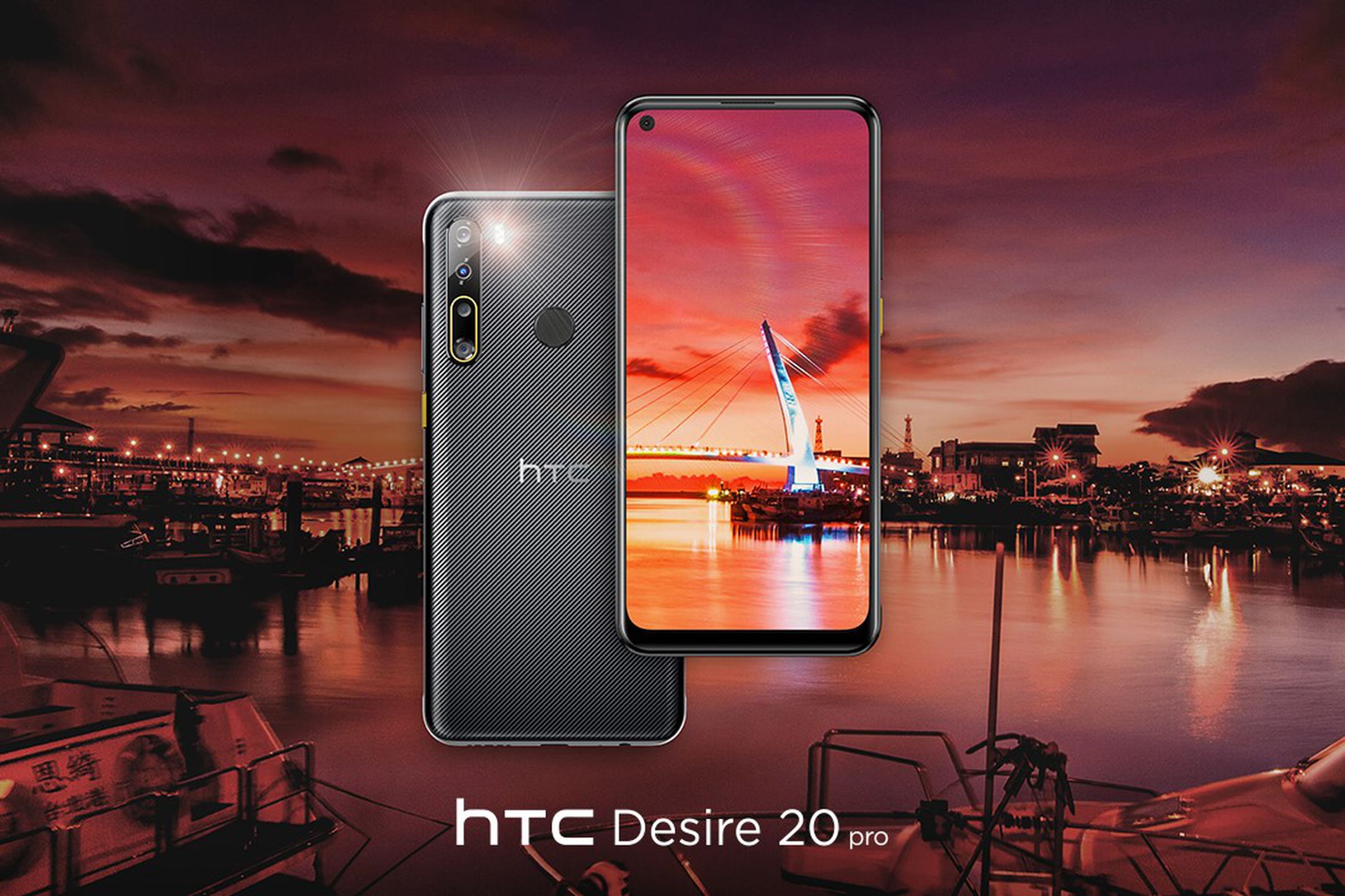 The HTC Desire 20 is a step-down 4G model.