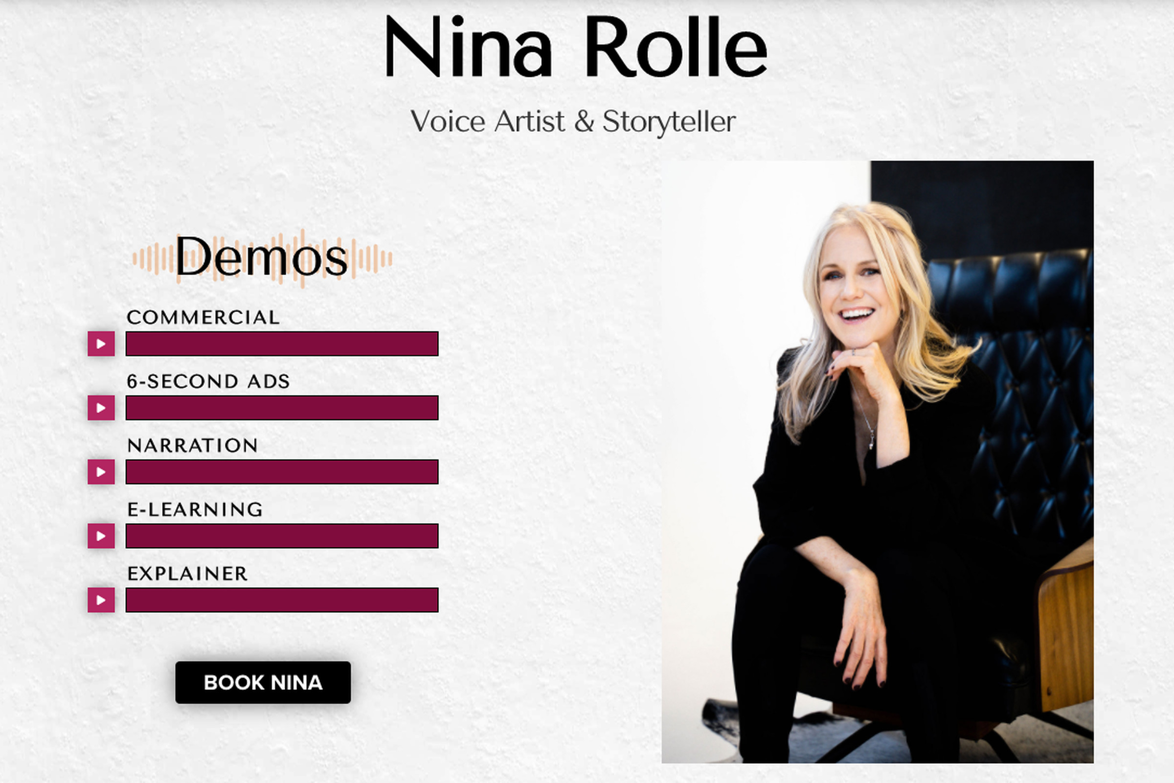 Journalist Brad Stone says Nina Rolle is the original voice of Alexa. 