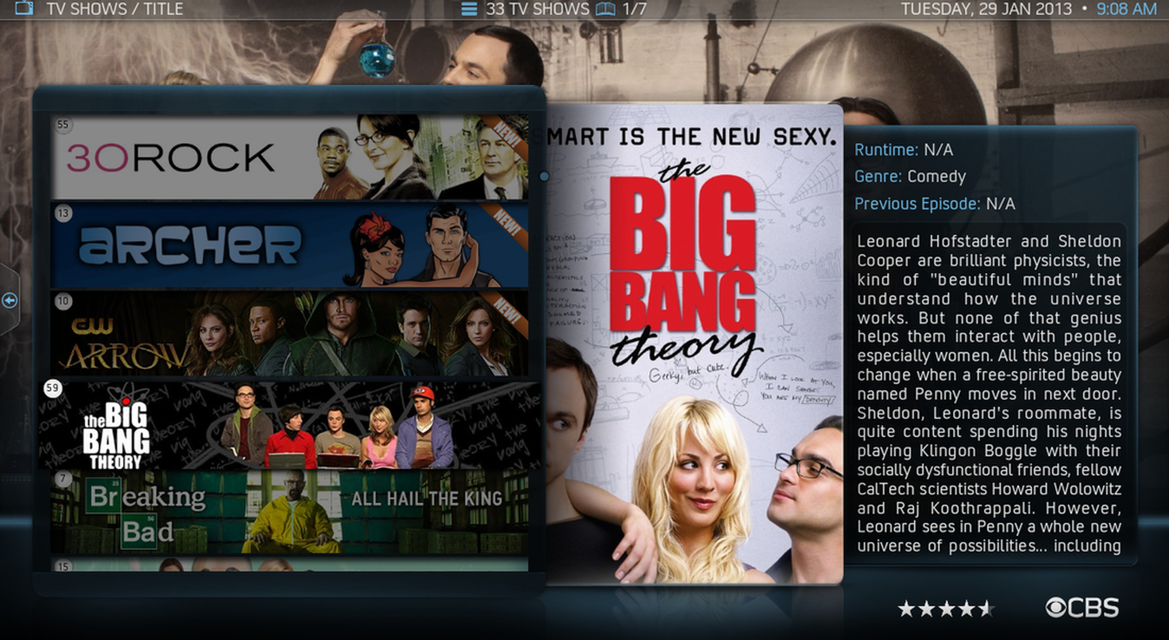 XBMC 12 'Frodo' interface pictures