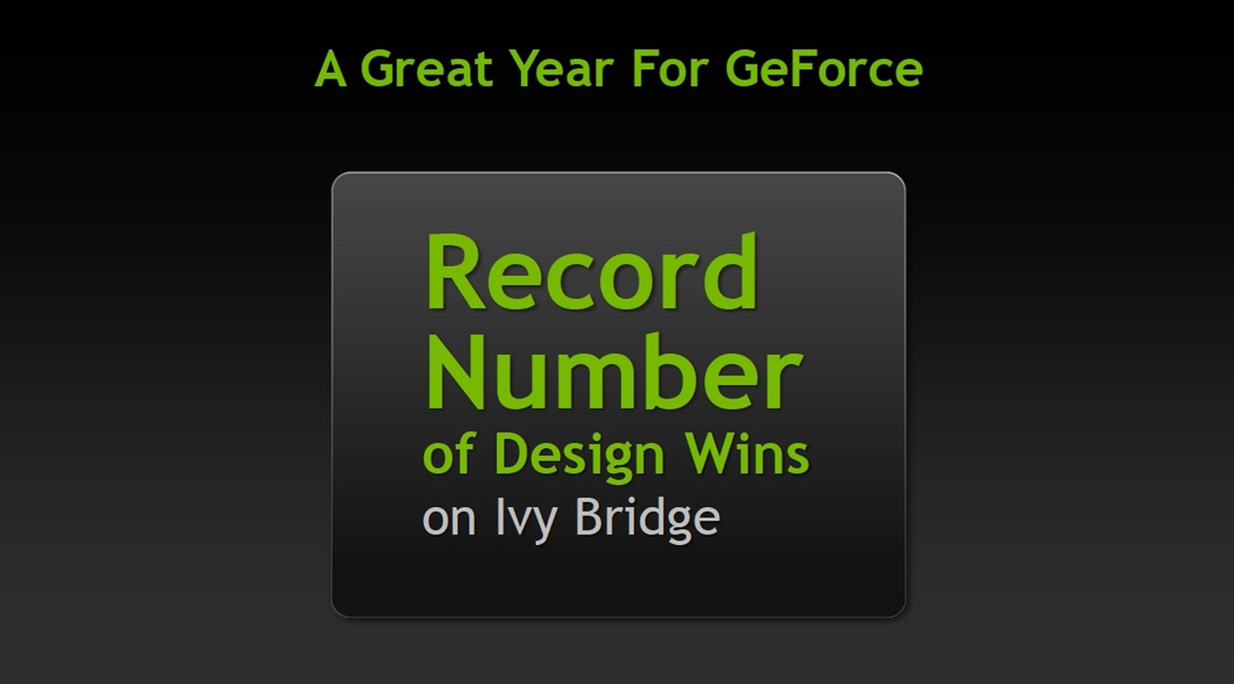 Nvidia GeForce 600M series announcement pictures