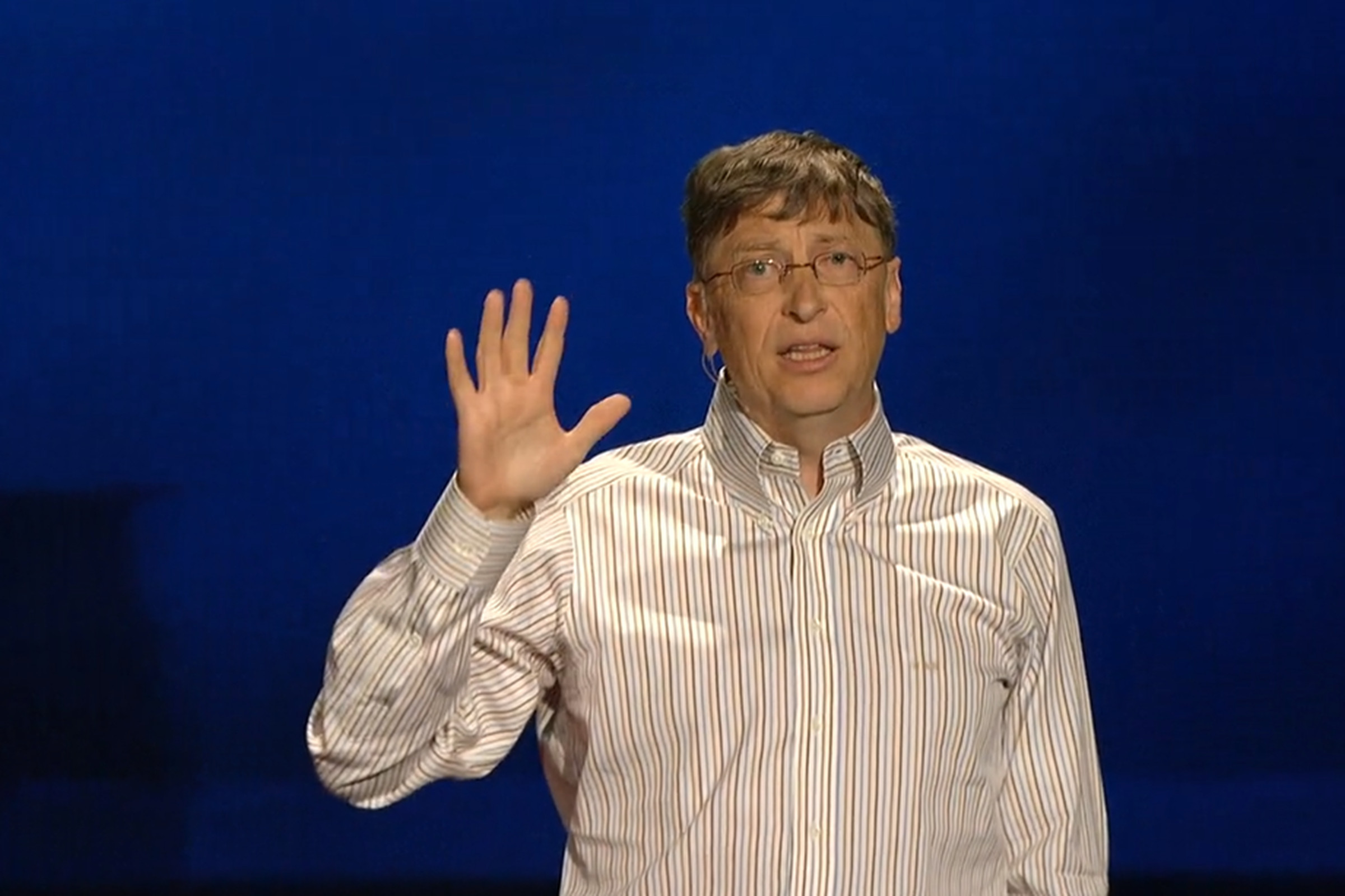Bill Gates TED screengrab