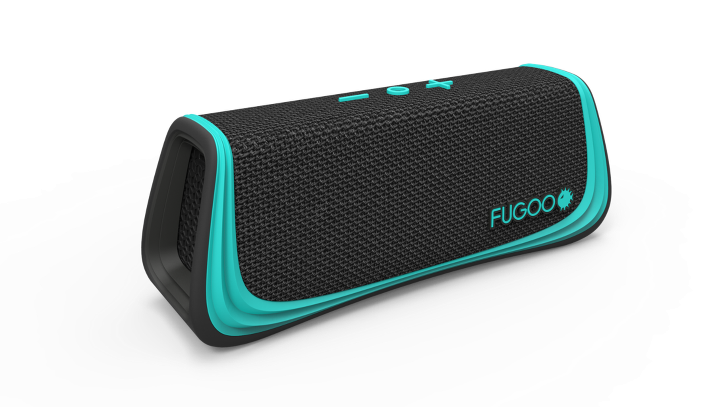 Photos of Fugoo's Bluetooth speakers and accessories