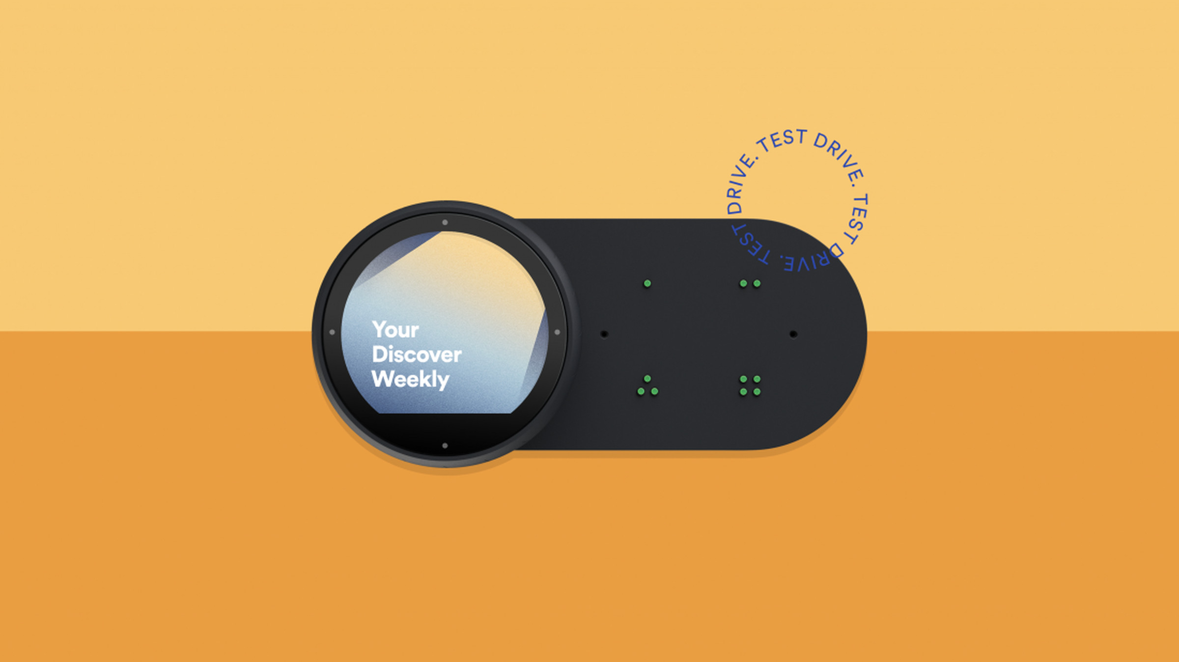 Spotify’s image of what the Car Thing looked like in 2019.