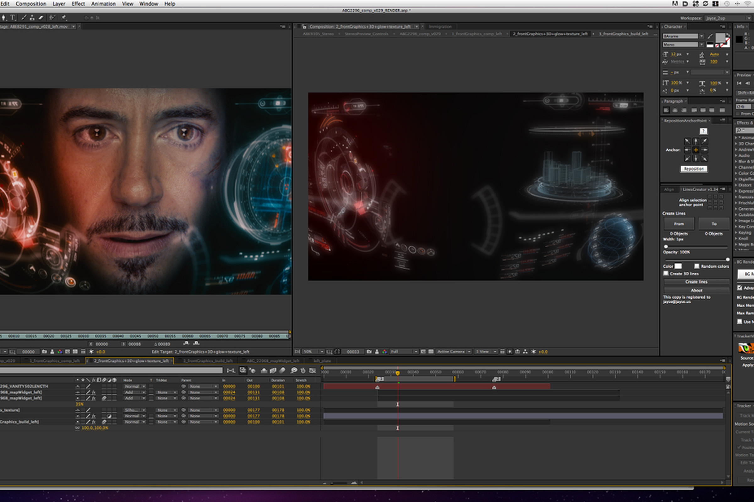 iron man hud after effects