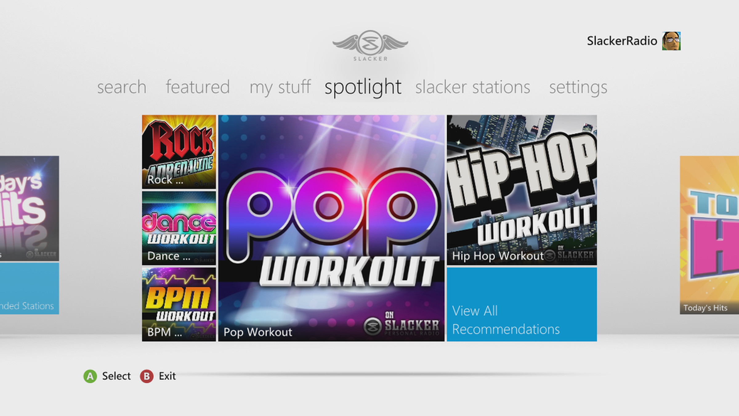 Slacker for Xbox 360 screenshots