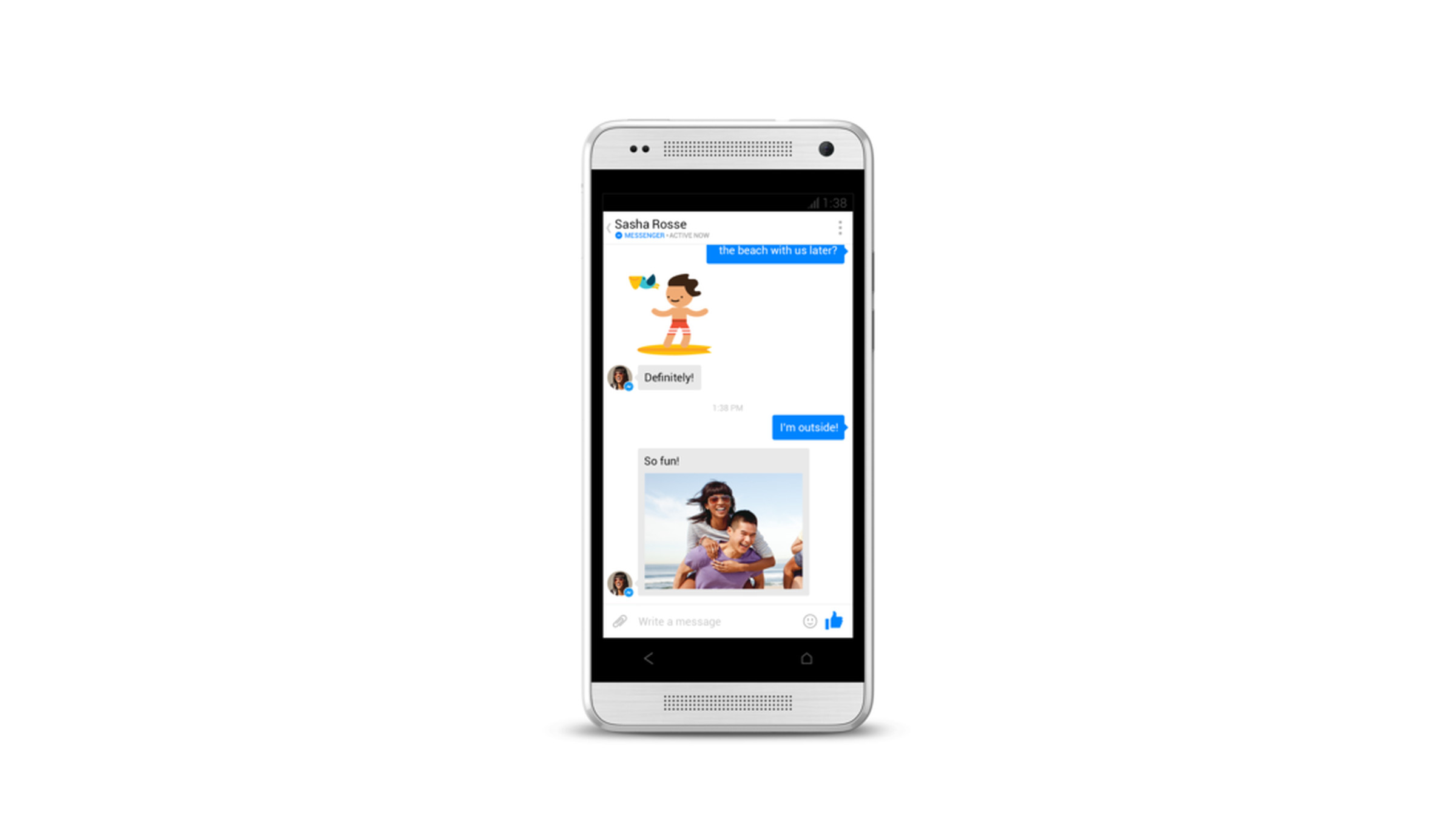 Facebook Messenger update for Android screenshots