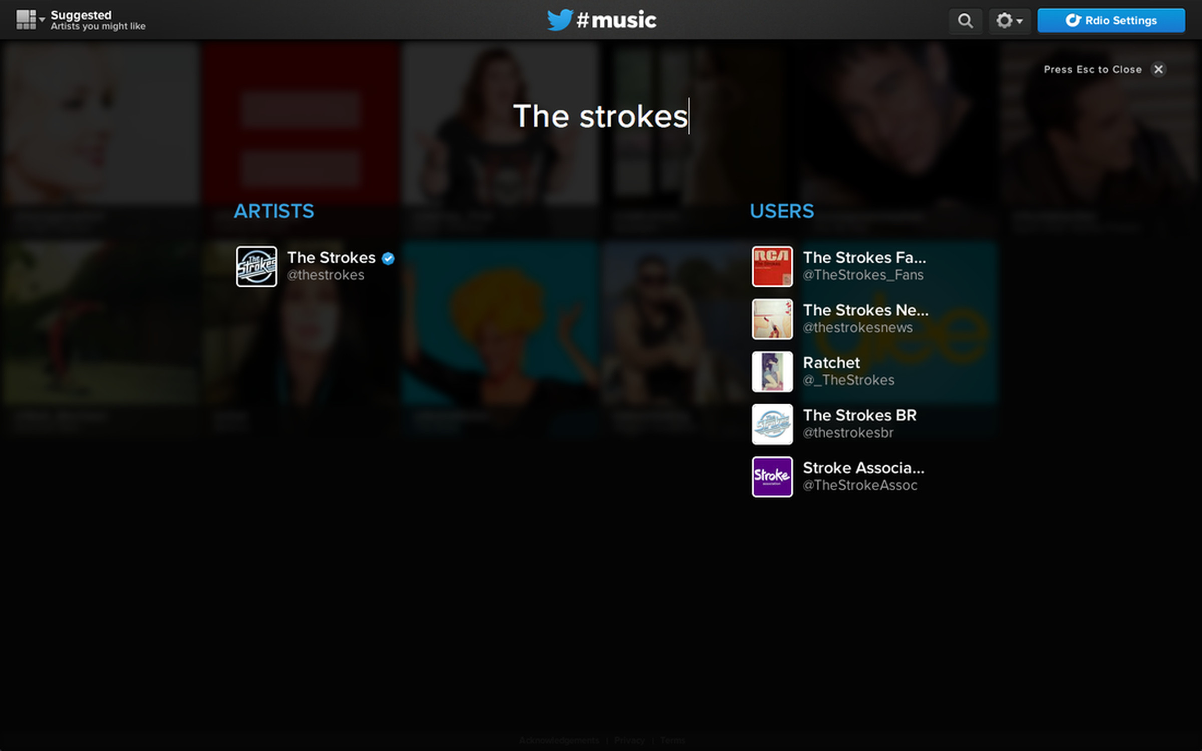 Twitter #Music for iPhone and web pictures