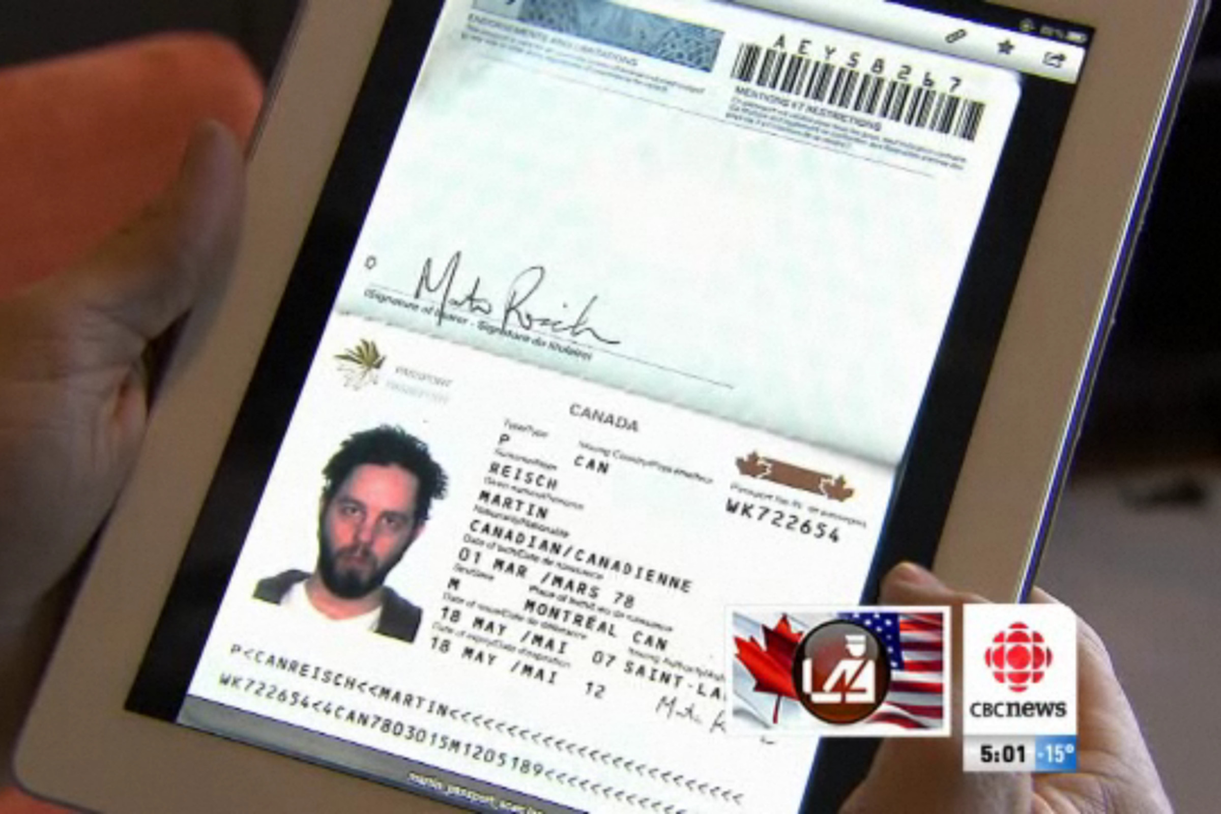 iPad 2 passport