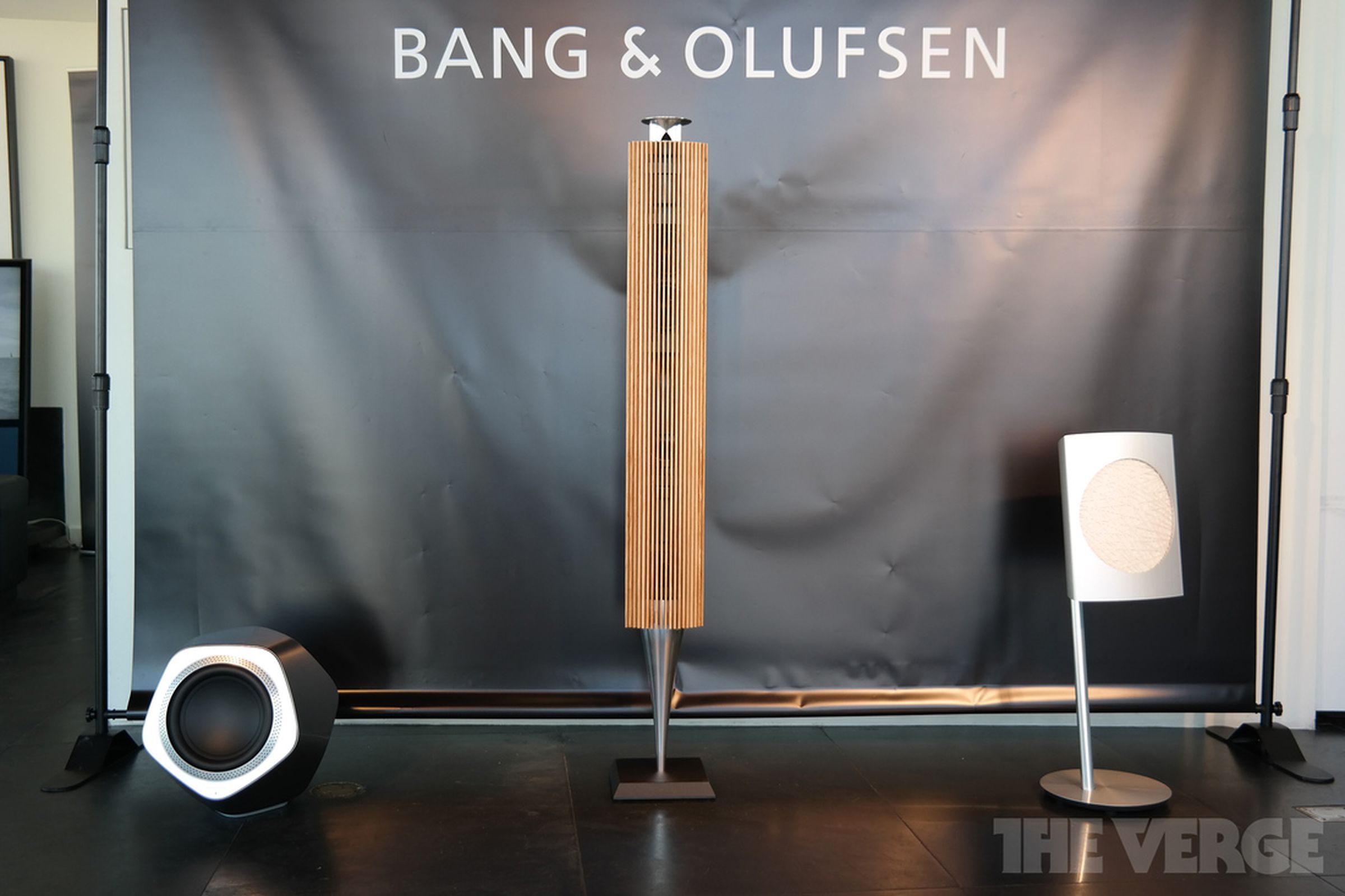 Bang & Olufsen BeoLab wireless speakers photos