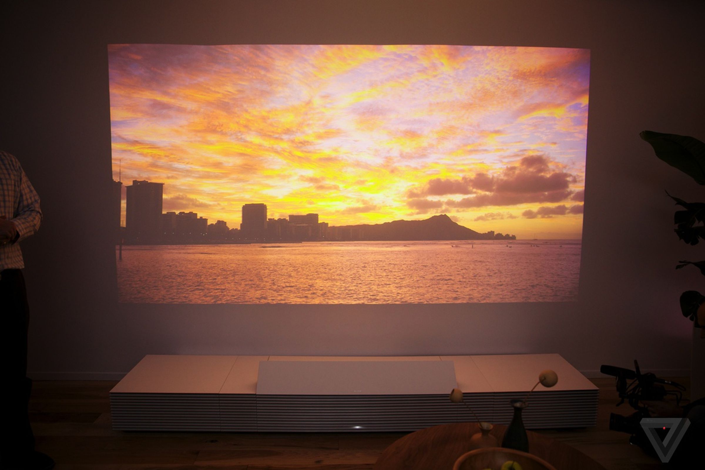 Demonstration of Sony's Life Space UX projector