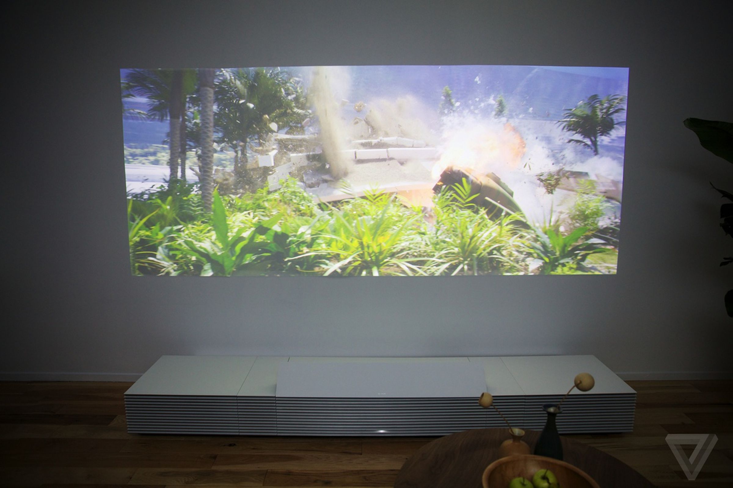Demonstration of Sony's Life Space UX projector