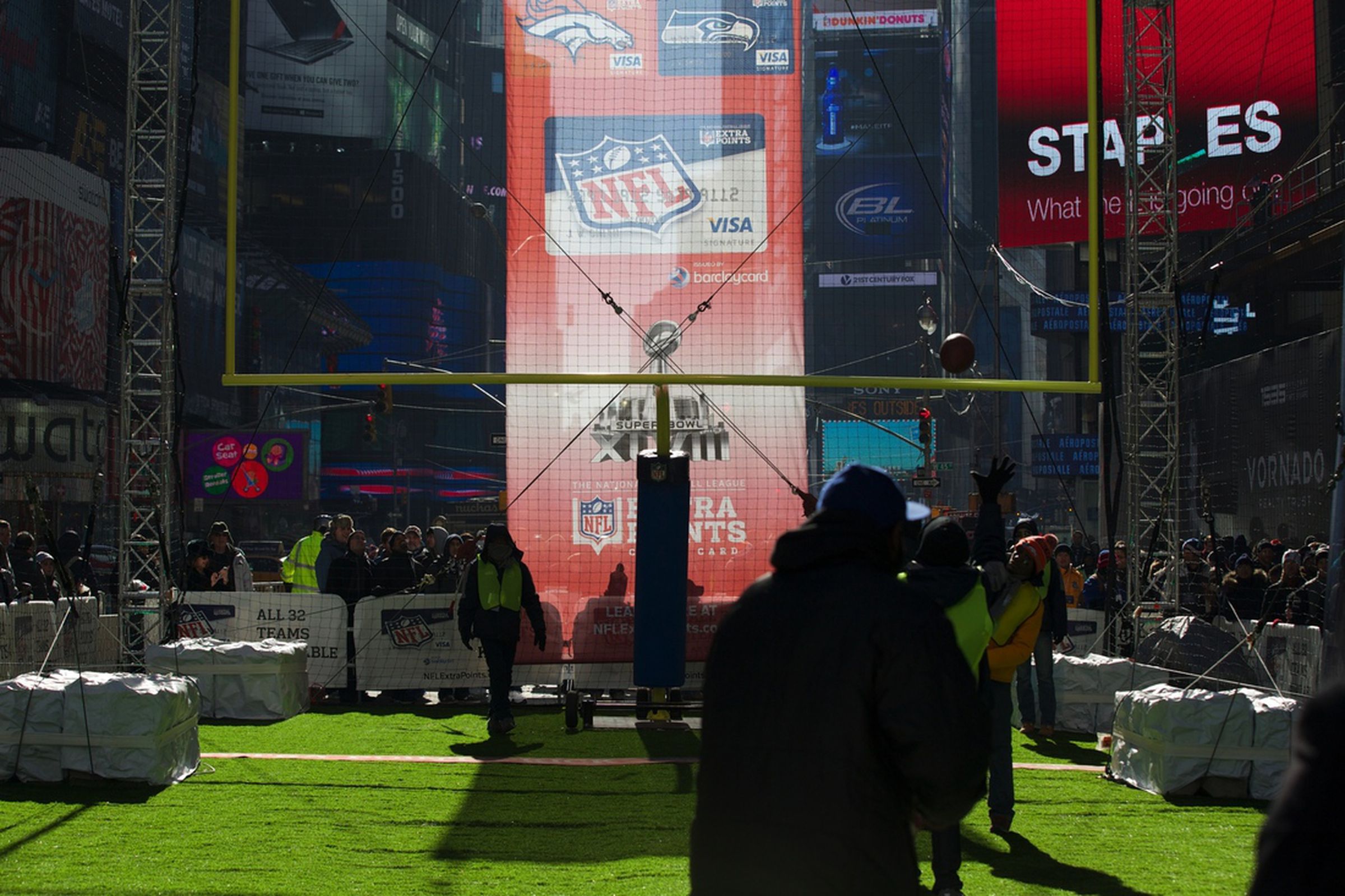 Super Bowl Boulevard in Times Square