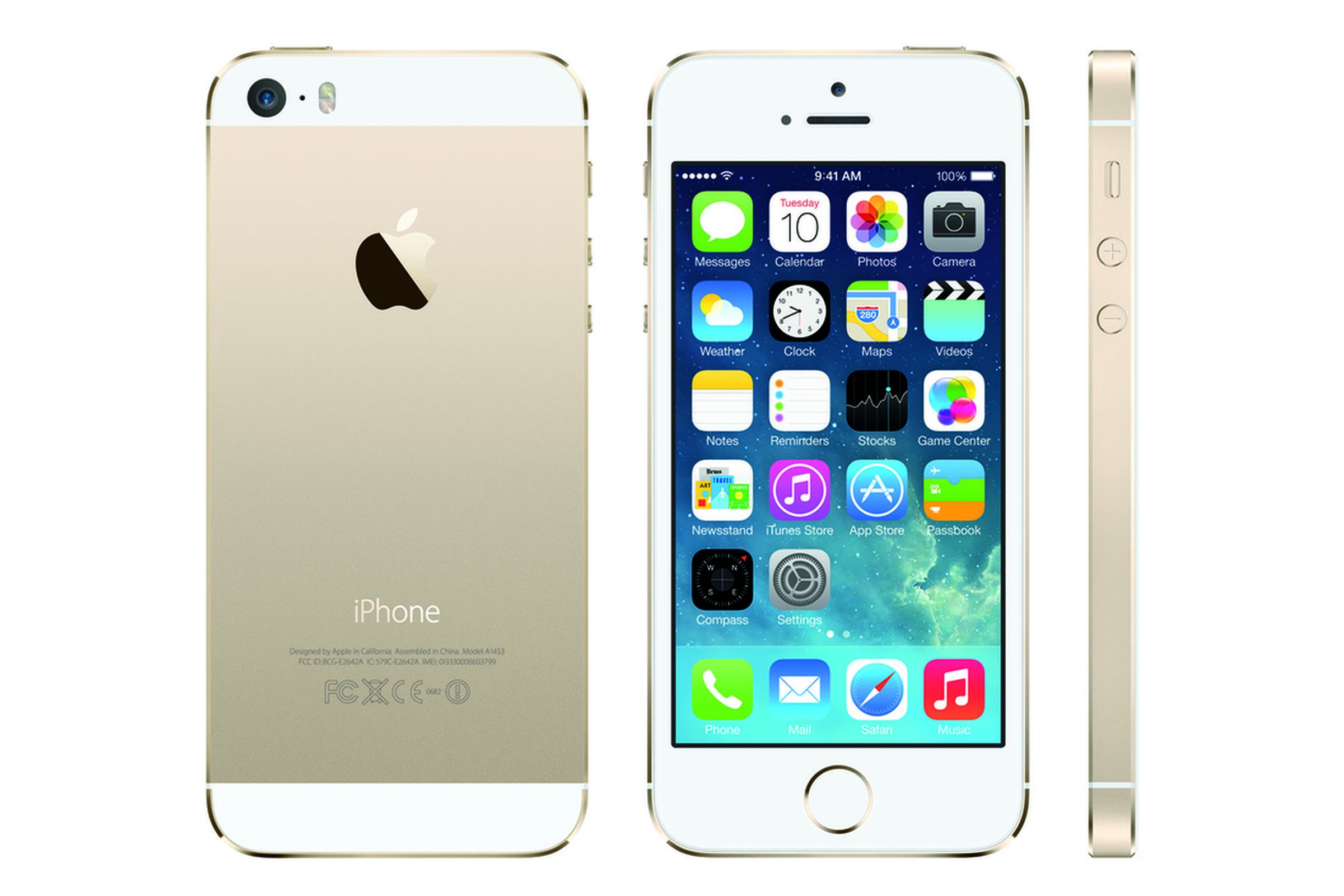 gold iphone 5s press