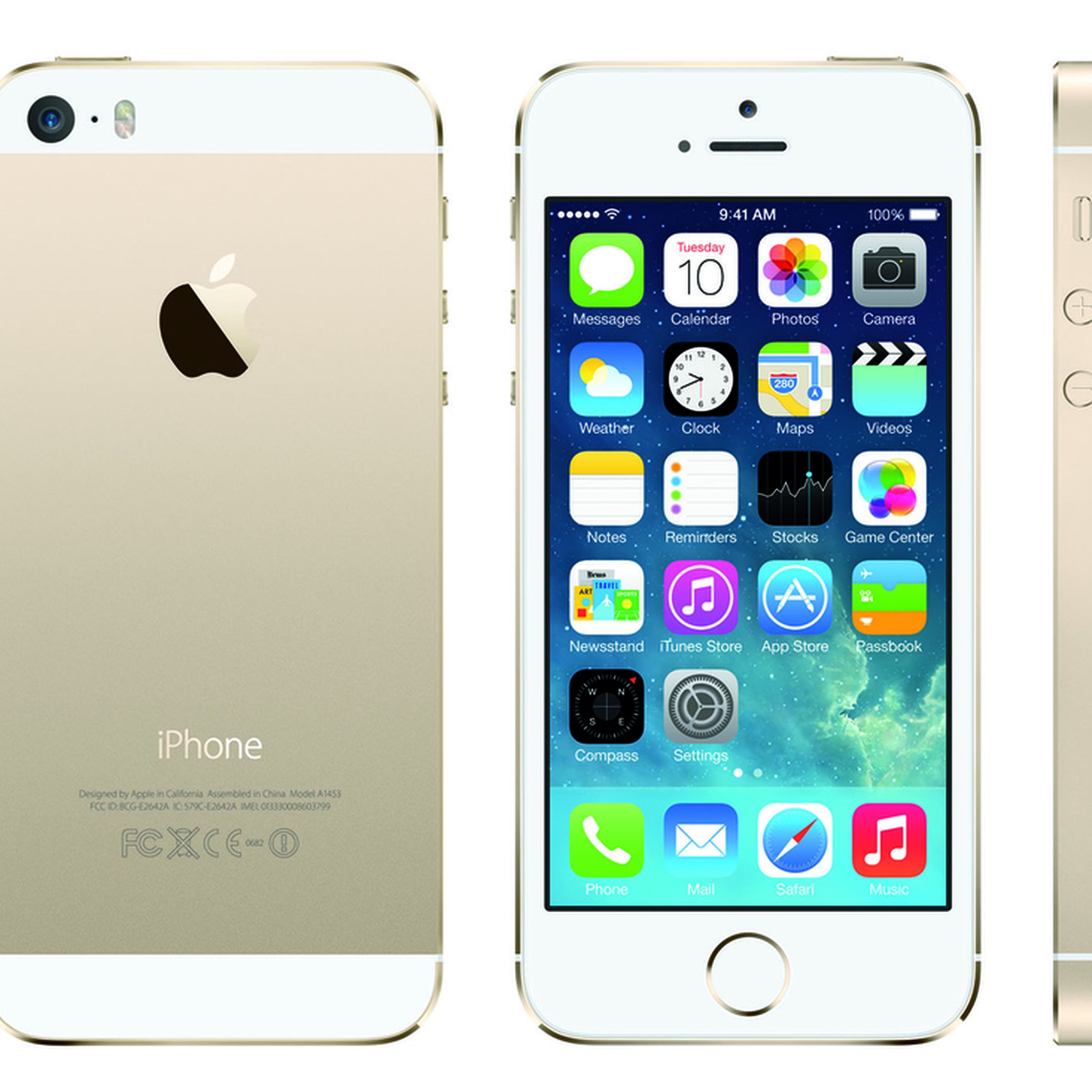 gold iphone 5s press