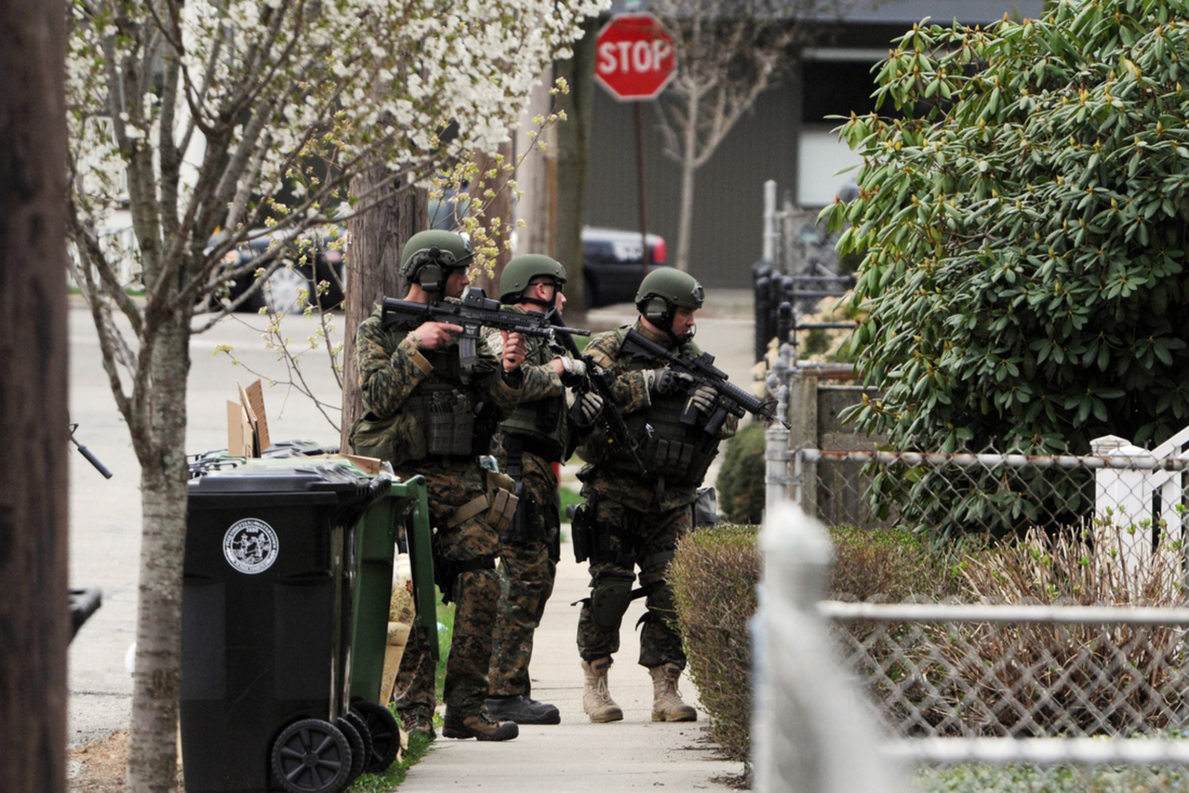 GETTY Boston manhunt SWAT team
